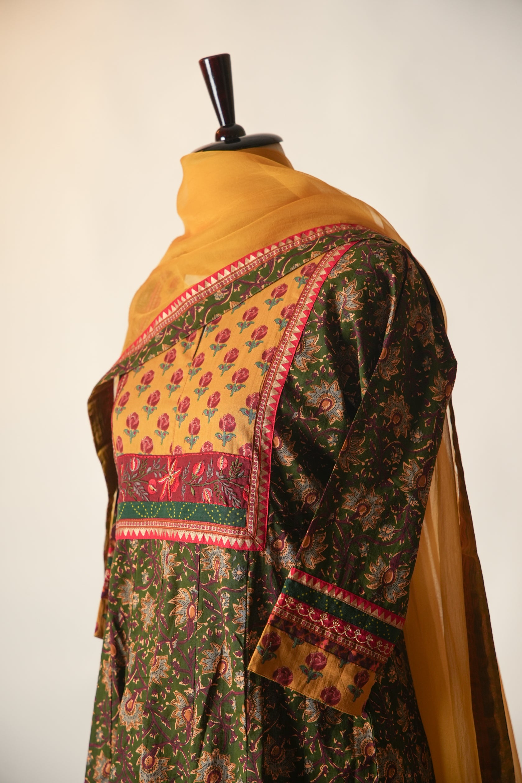 Medh Treated Chiffon Dupatta Mustard