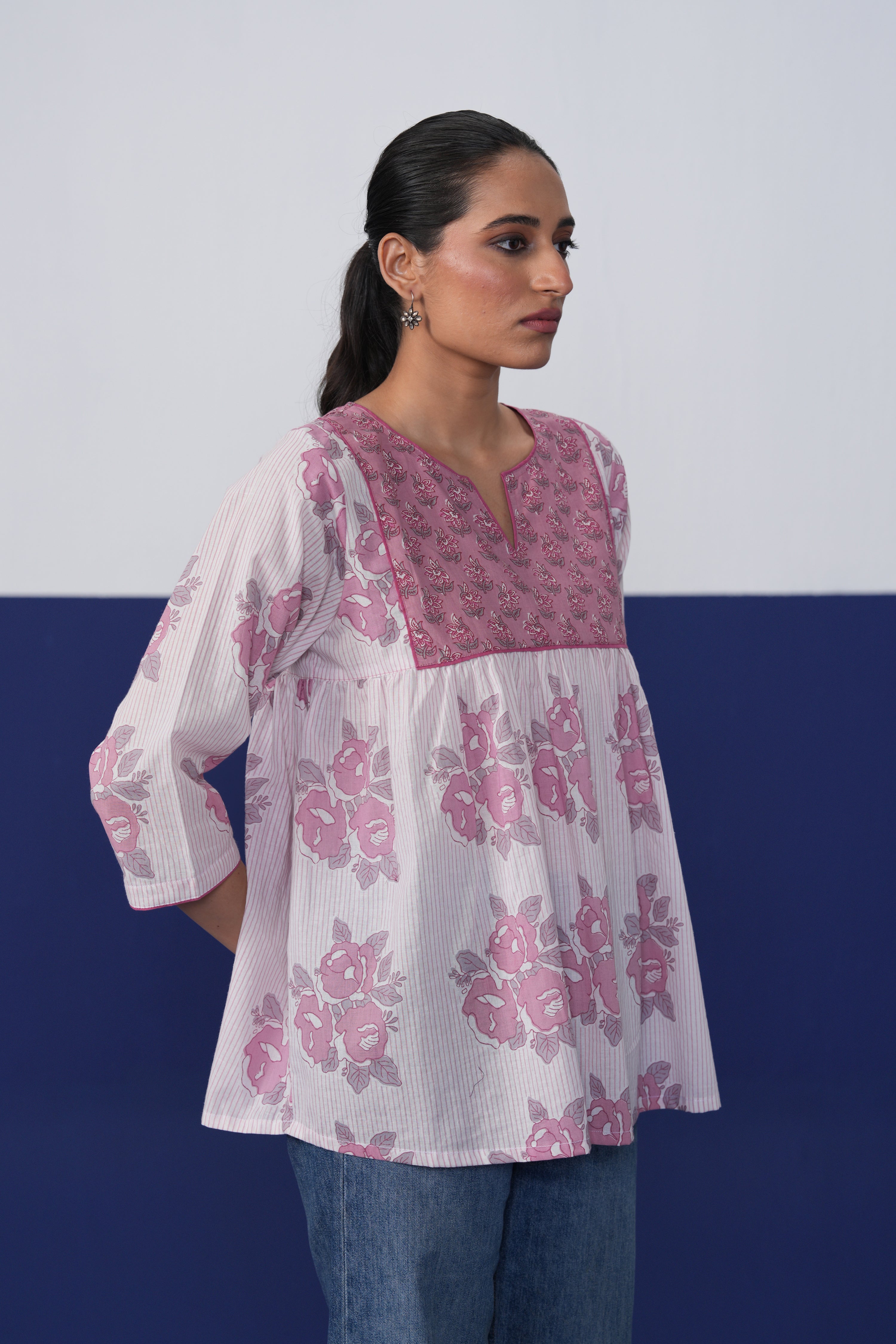 Chloe Cotton Top White