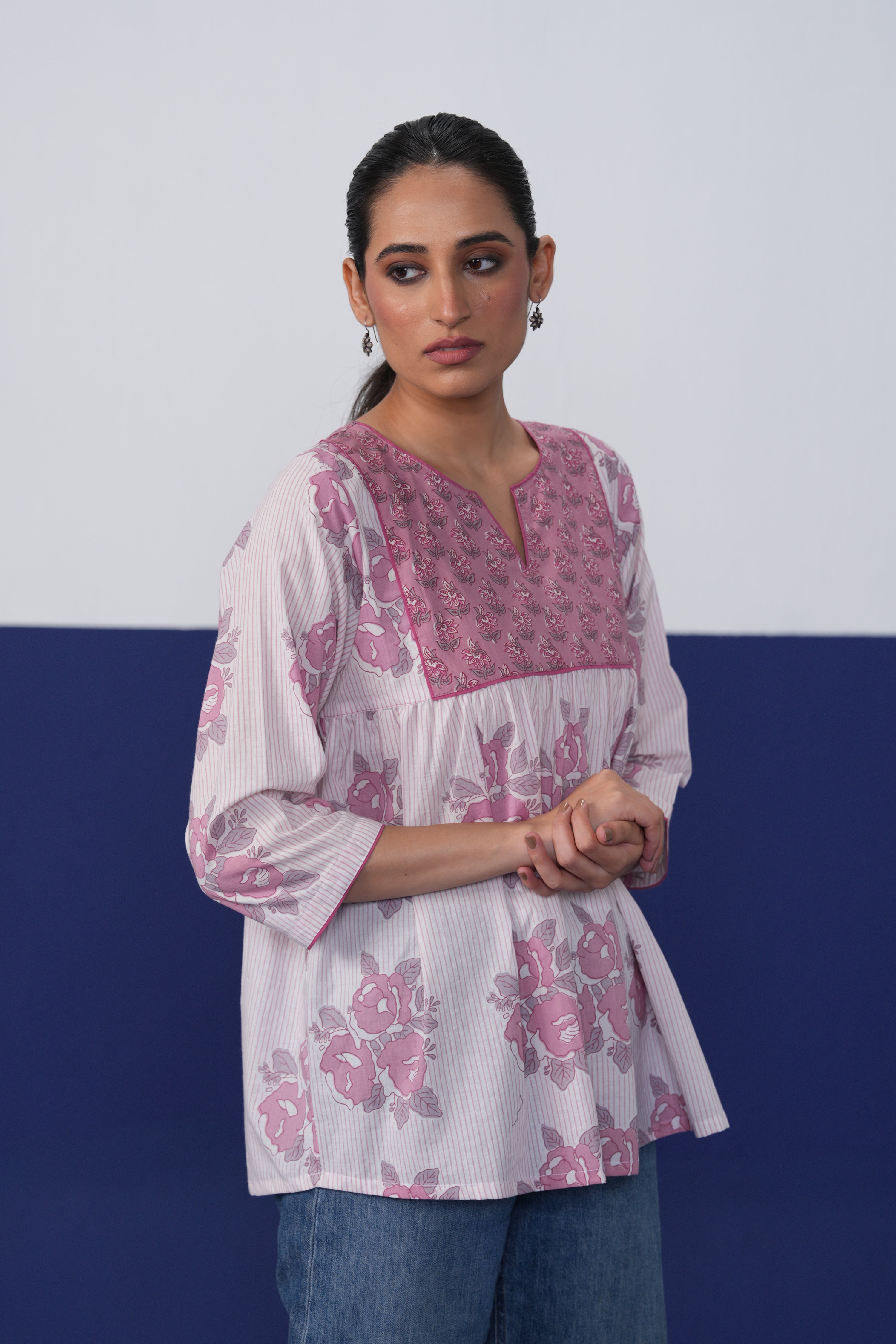 Chloe Cotton Top White