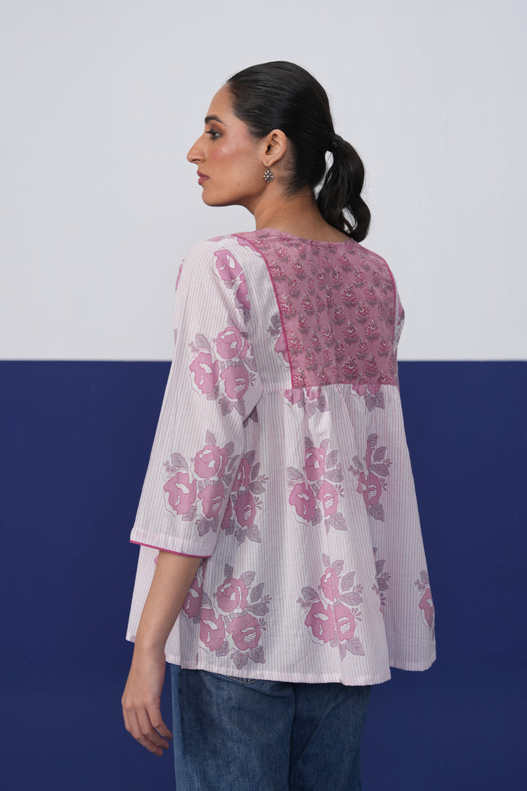 Chloe Cotton Top White