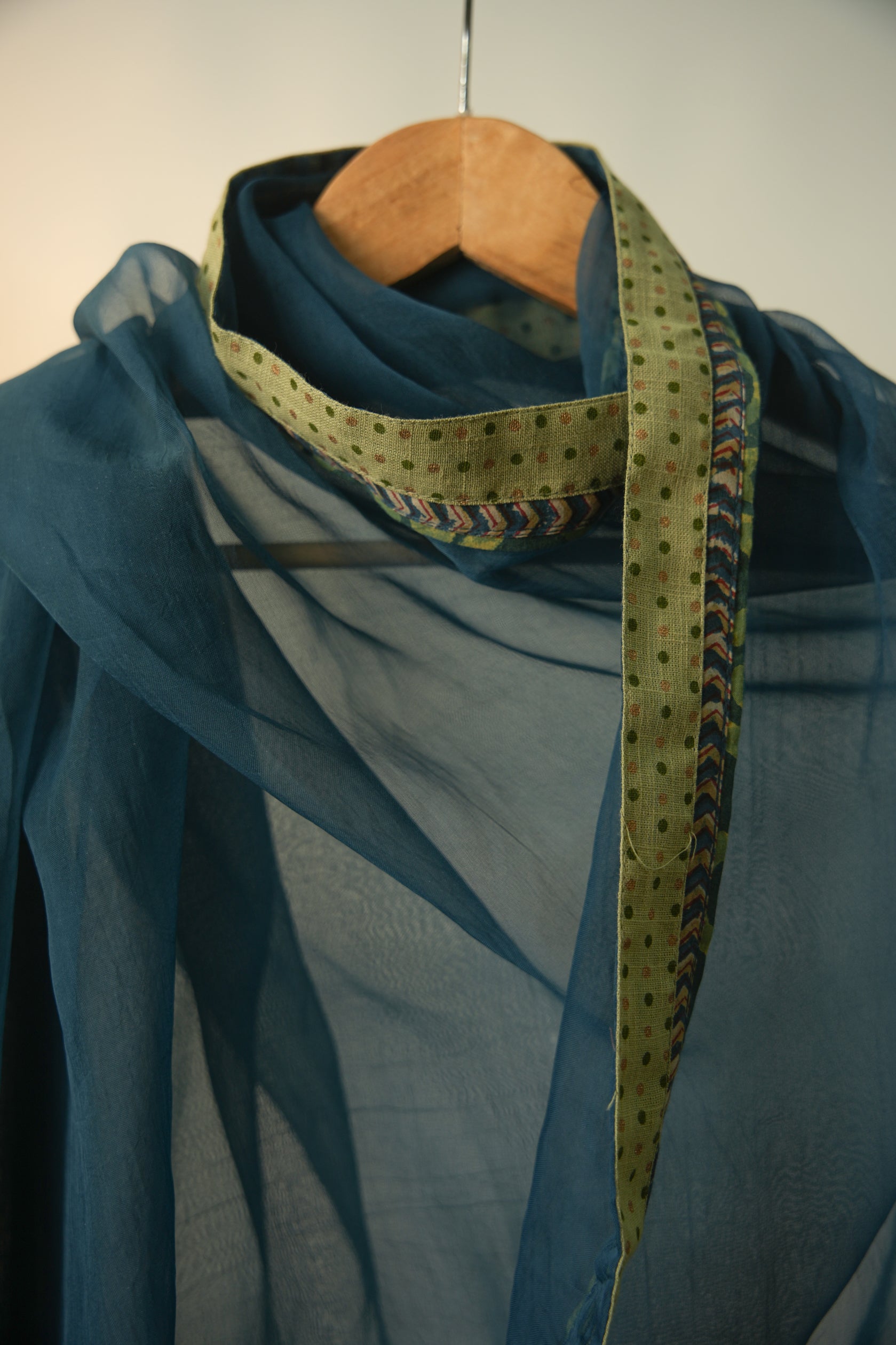 Medh Treated Chiffon Dupatta Blue