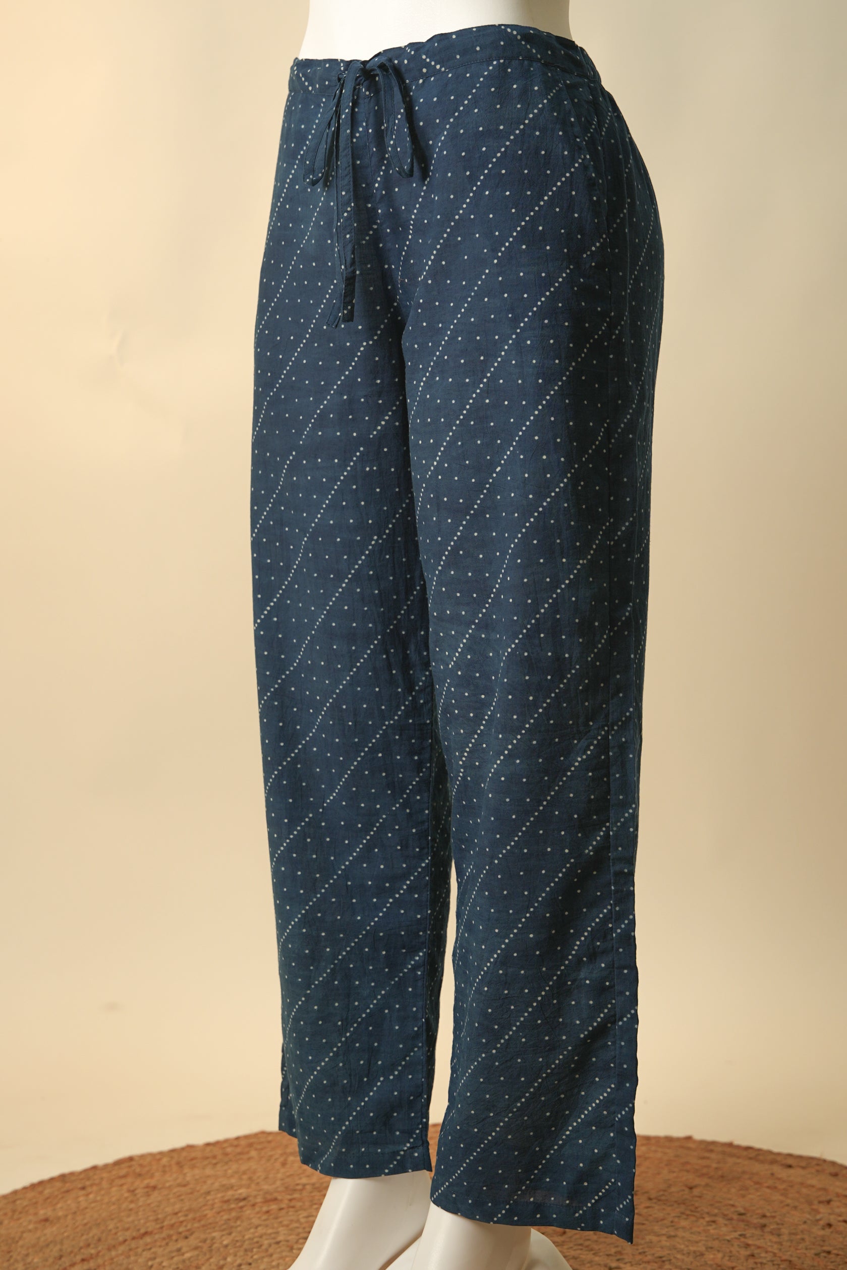 Rozana Hand Block Printed Cotton Pant