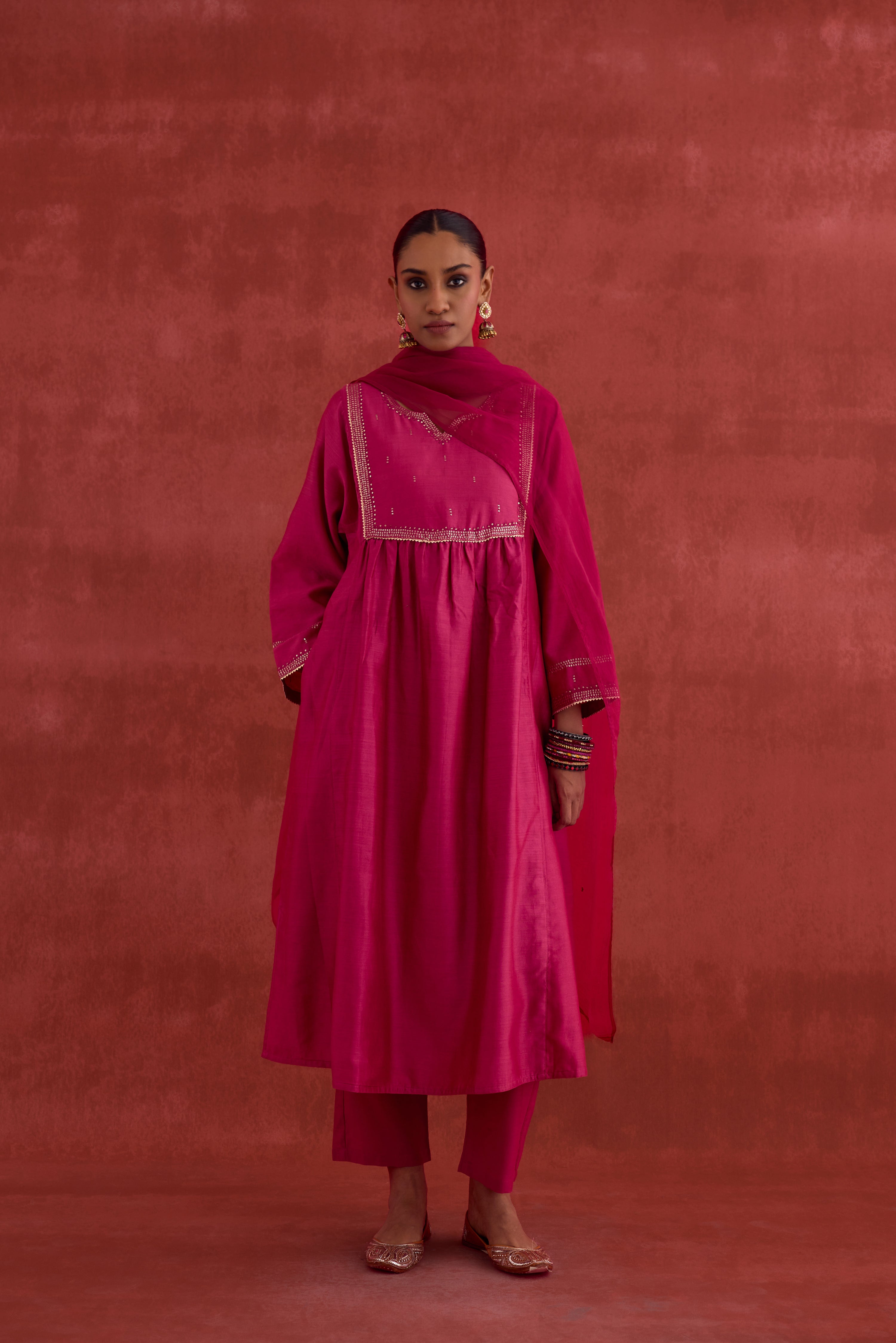 Meera Dupatta Magenta (10039787225387)