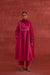 Meera Embroidered Chanderi Kurta Magenta (10039785718059)
