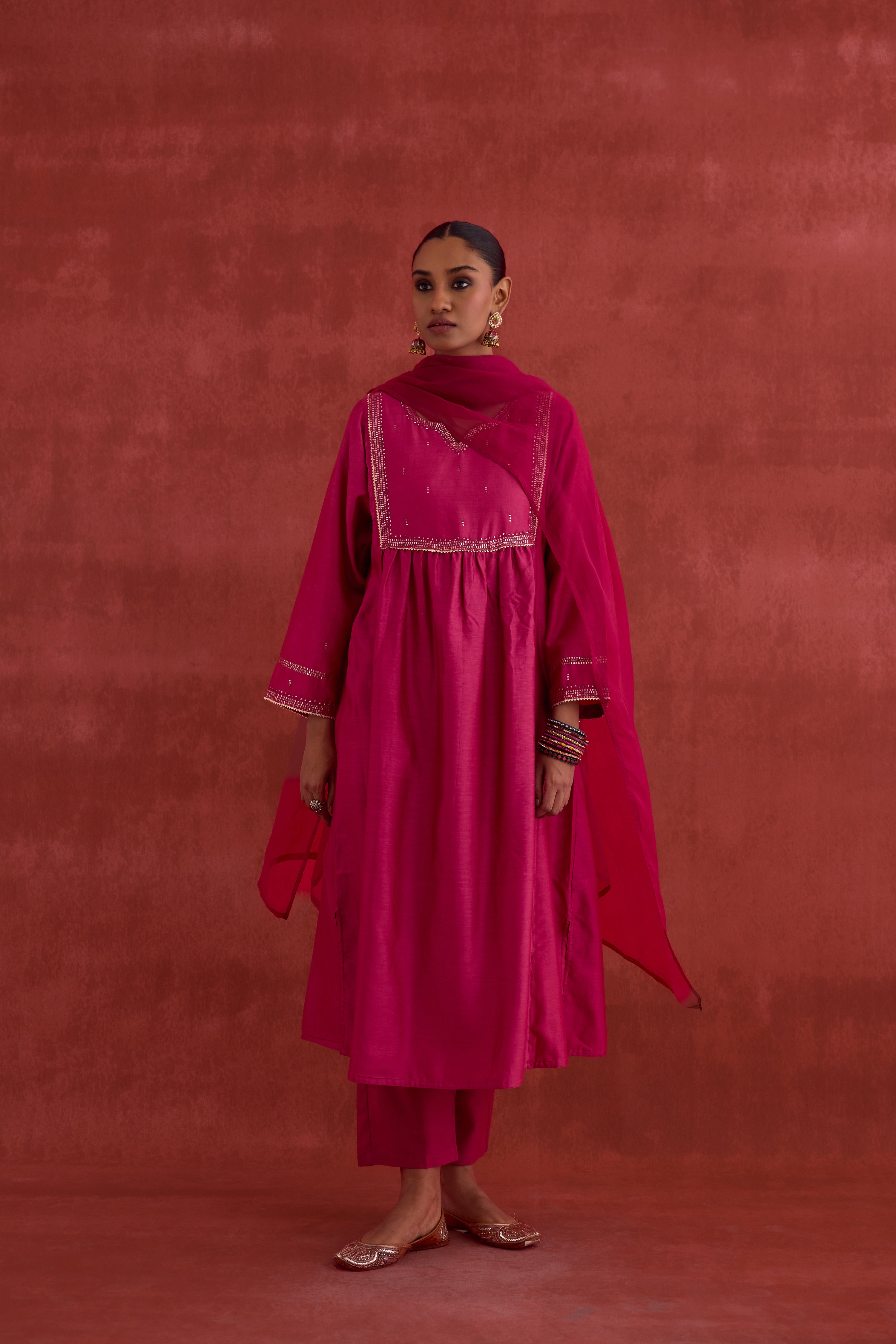 Meera Dupatta Magenta (10039787225387)