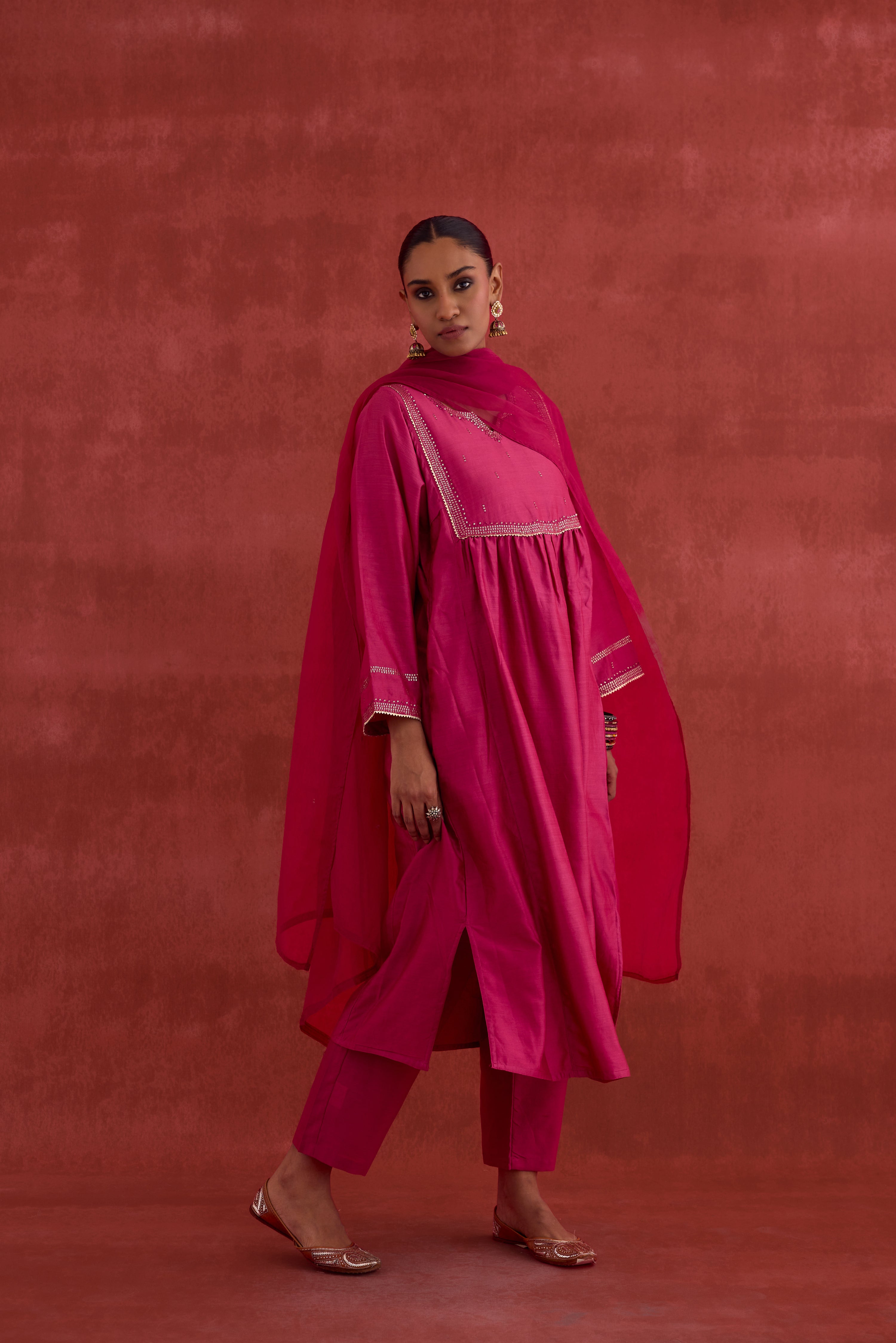 Meera Dupatta Magenta (10039787225387)