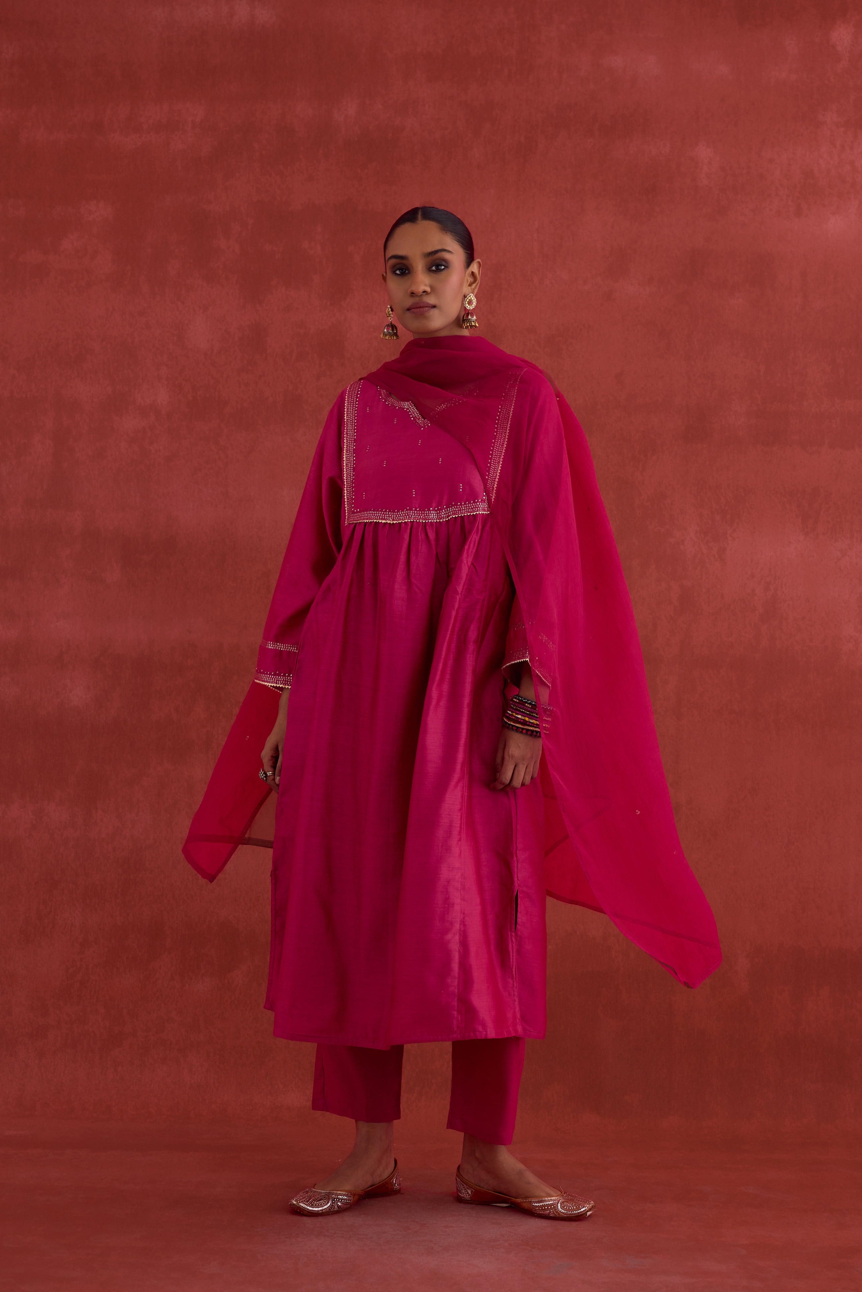 Meera Dupatta Magenta (10039787225387)