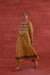 Navya Embroidered Printed Cotton Kurta Mustard (10039834771755)