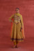 Navya Embroidered Printed Cotton Kurta Mustard (10039834771755)