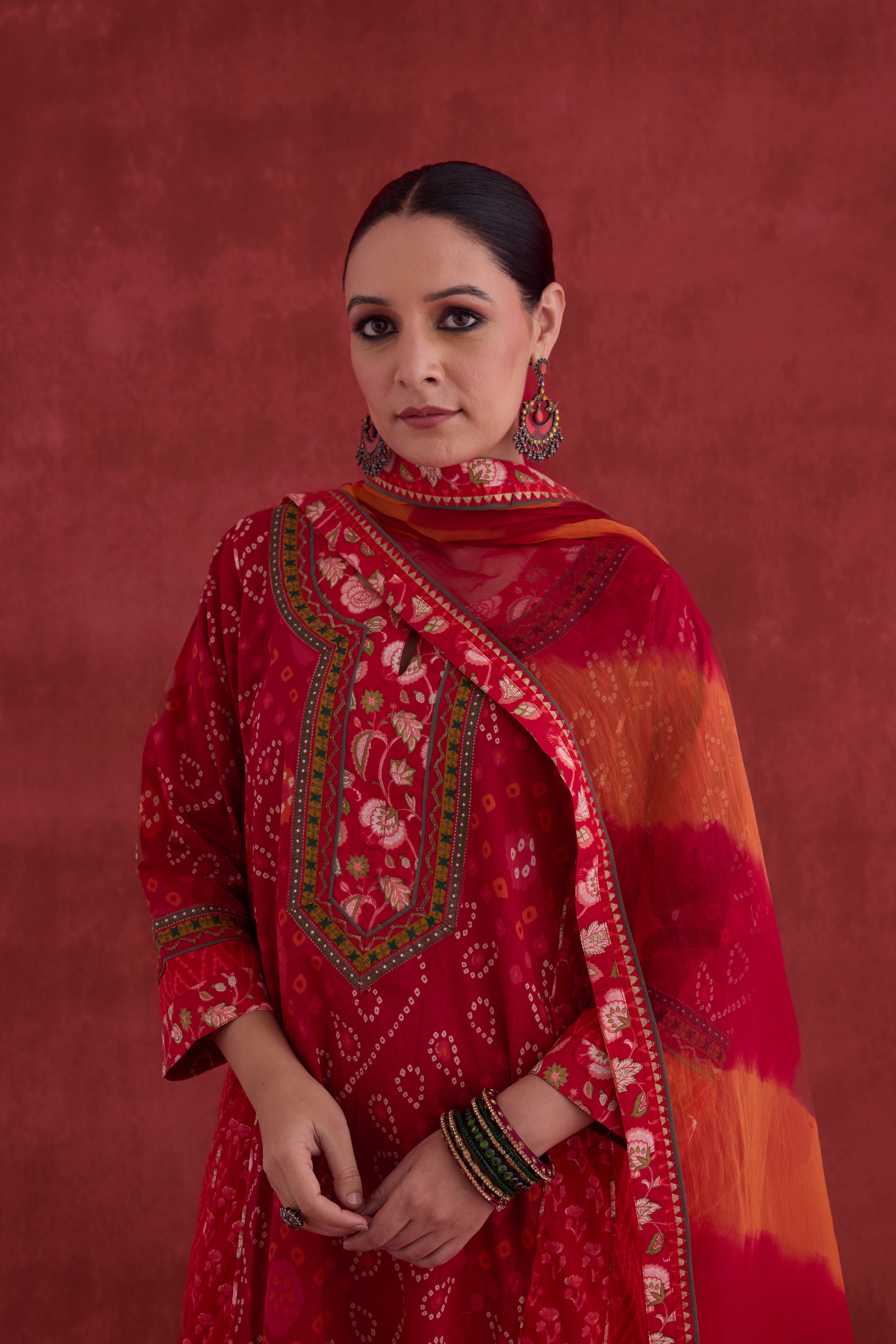 Medh Dupatta Red (10049107460395) (10049103298859)