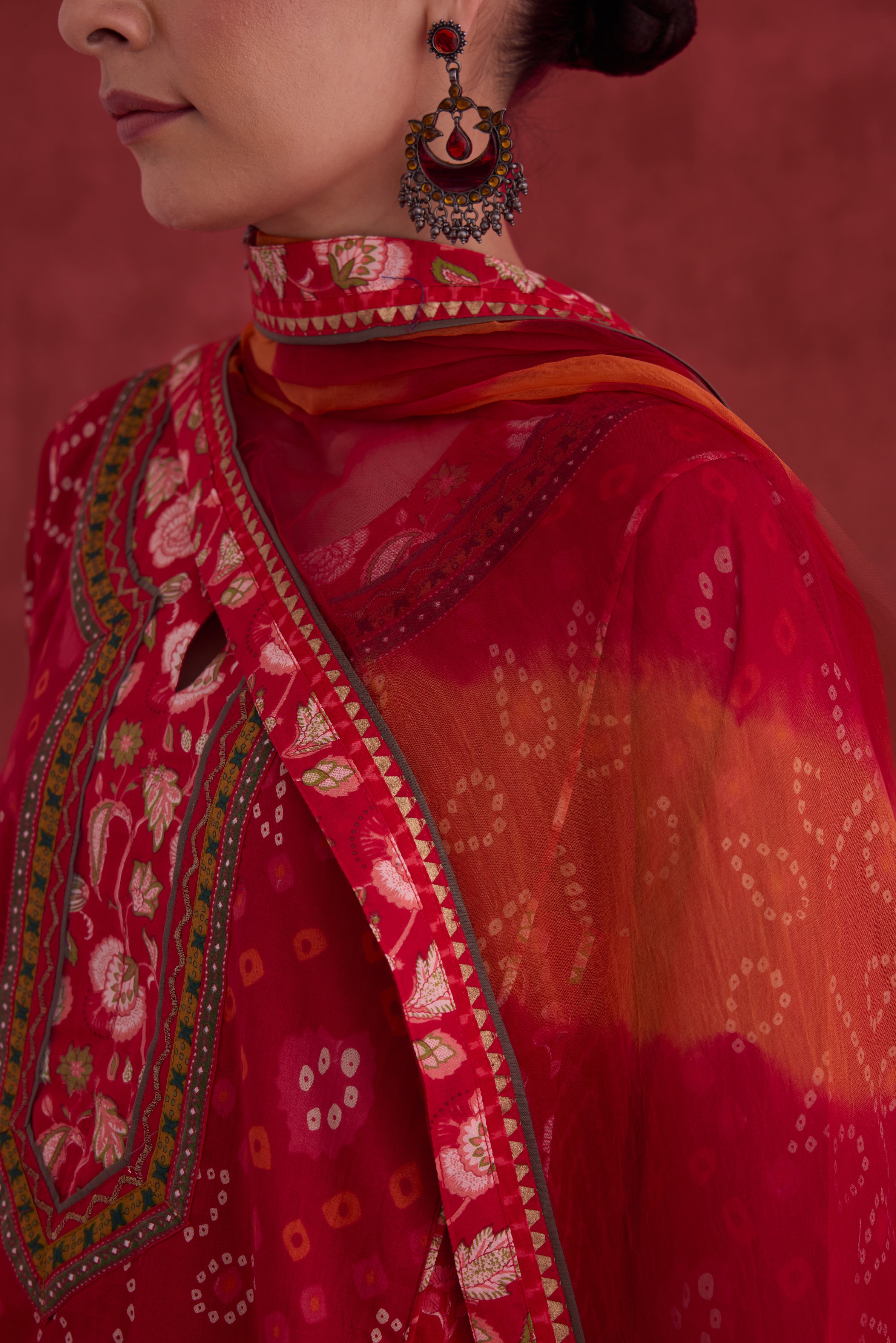 Medh Dupatta Red (10049107460395)