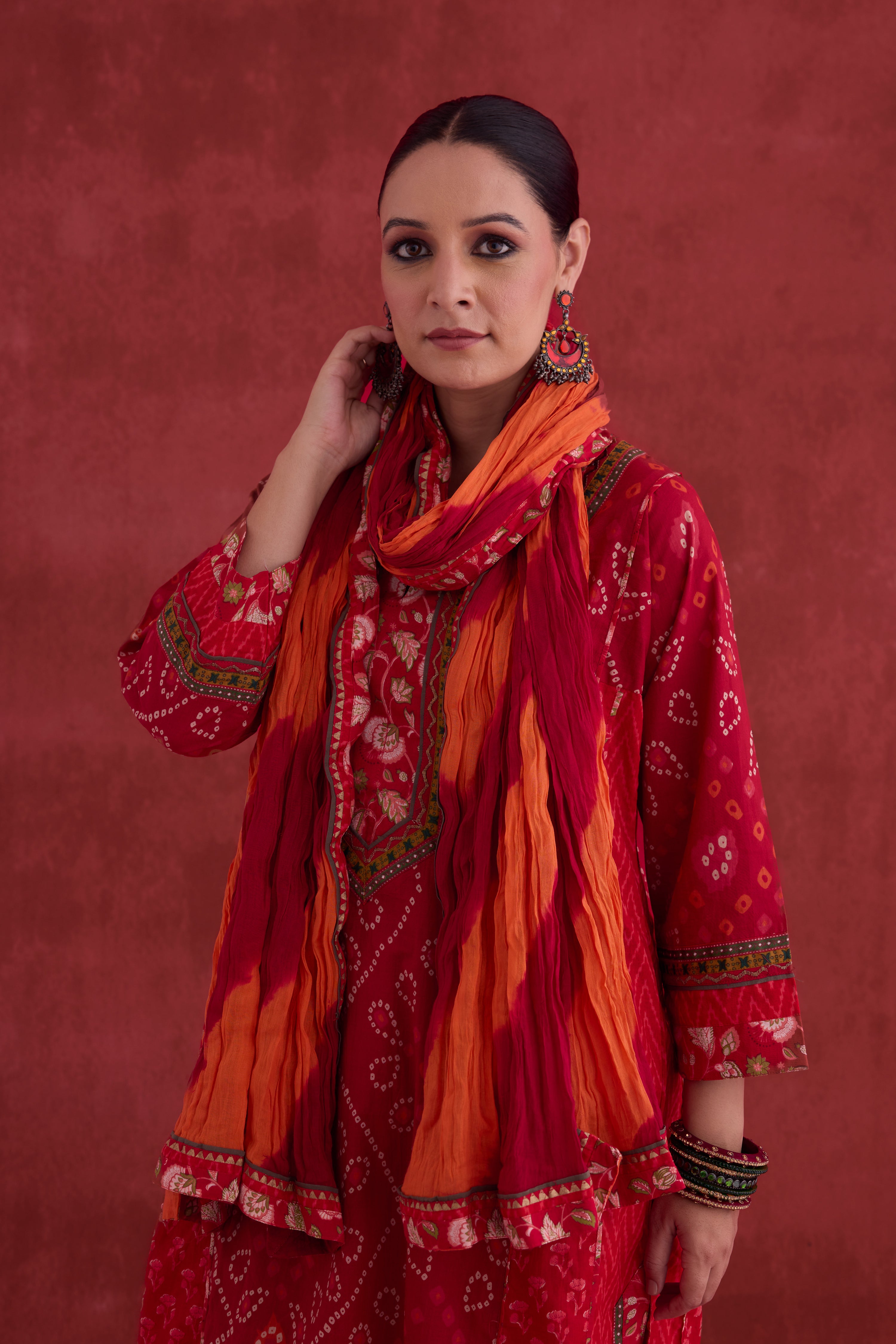 Rozana Dupatta Red (10049109066027)