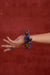 Scrunchy Chanderi Printed Blue (10040368529707)