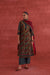 Rozana Chanderi Vanaspati Block Printed Kurta Green Rust (10049093173547)