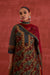 Rozana Chanderi Vanaspati Block Printed Kurta Green Rust (10049093173547)