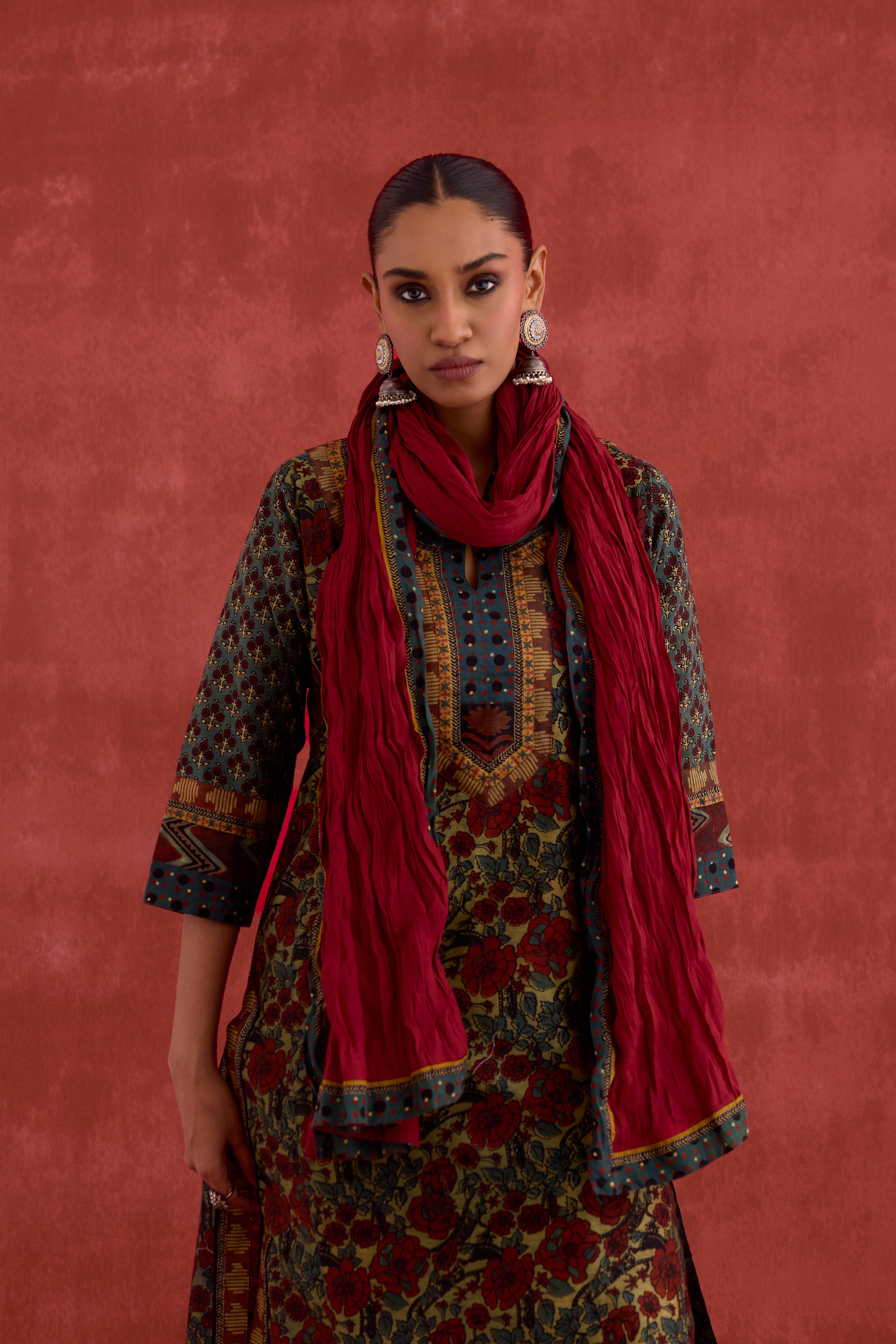 Rozana Dupatta Dark Maroon (10049097498923)