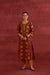 Rozana Chanderi Vanaspati Block Printed Kurta Red Yellow (10039696359723)
