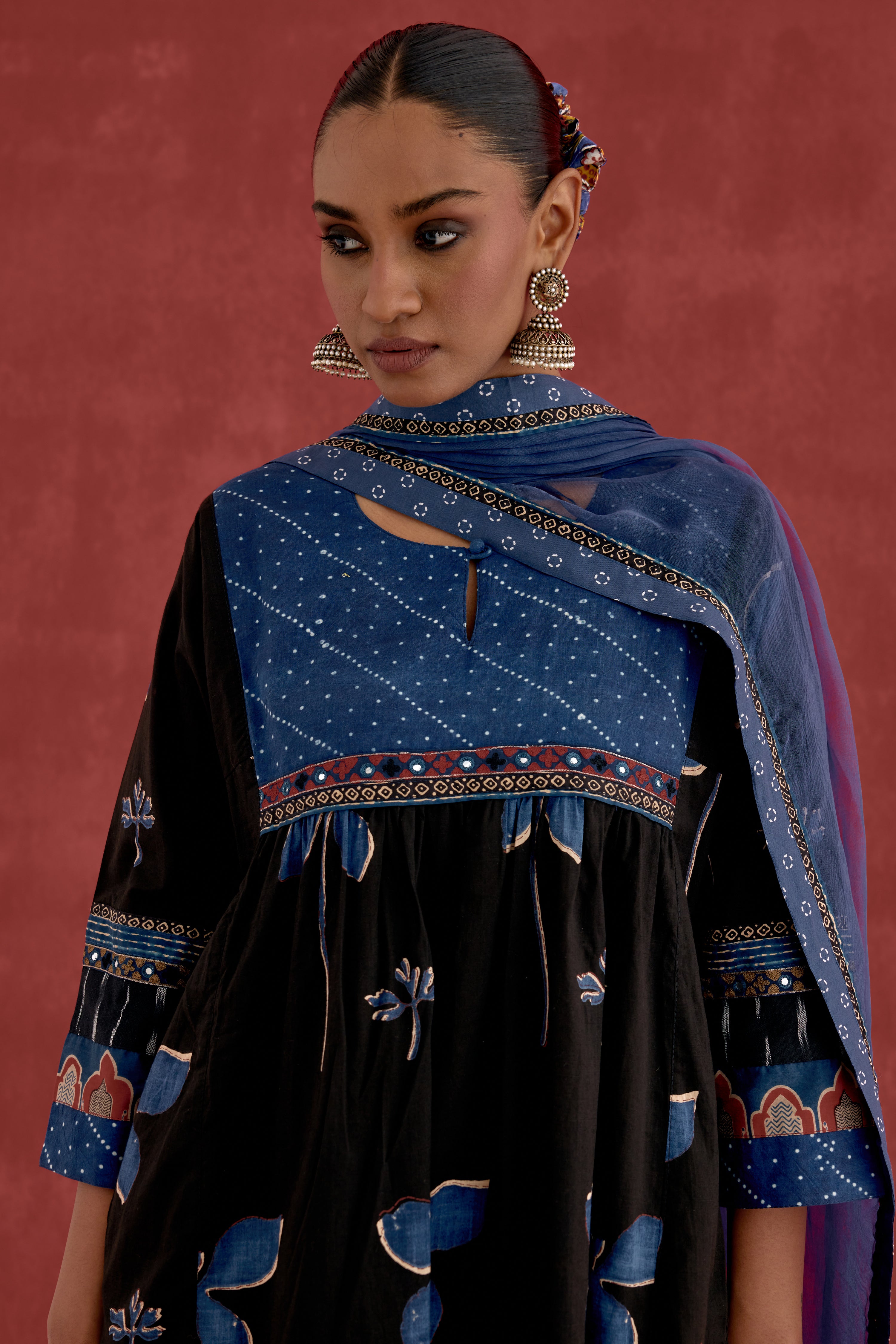 Medh Dupatta Blue (10049068761387)