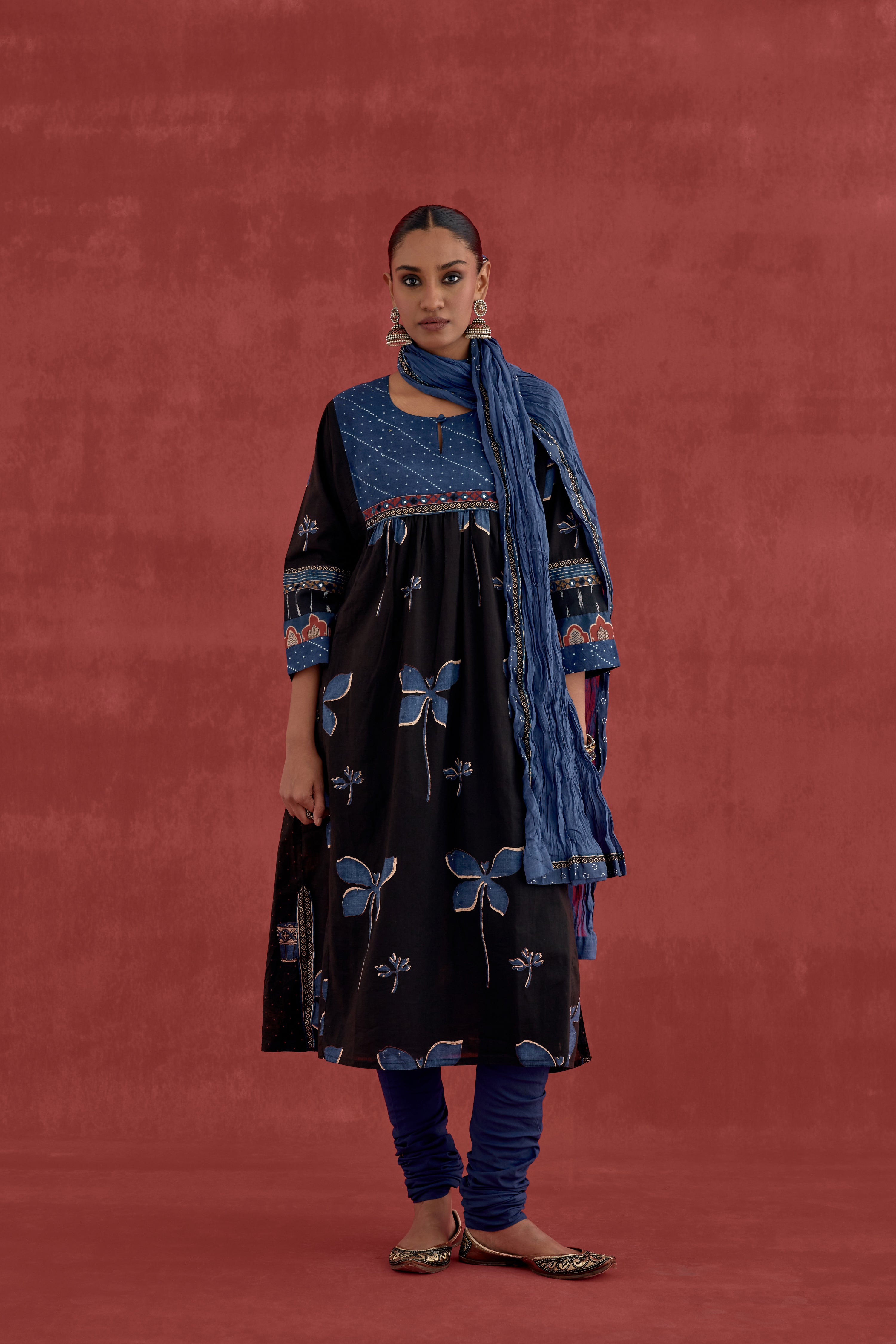 Rozana Dupatta Blue (10049070891307)