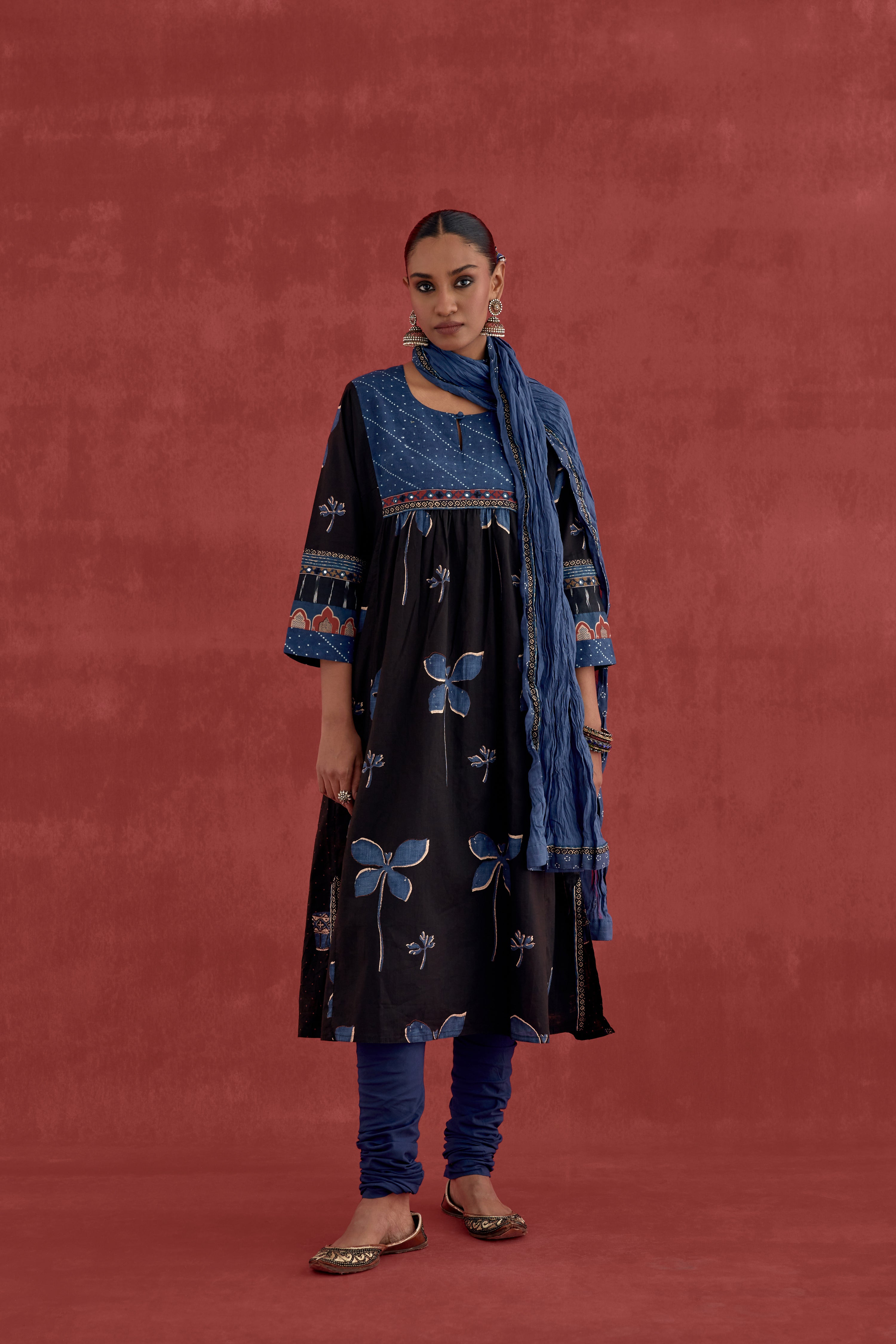 Rozana Dupatta Blue (10049070891307)