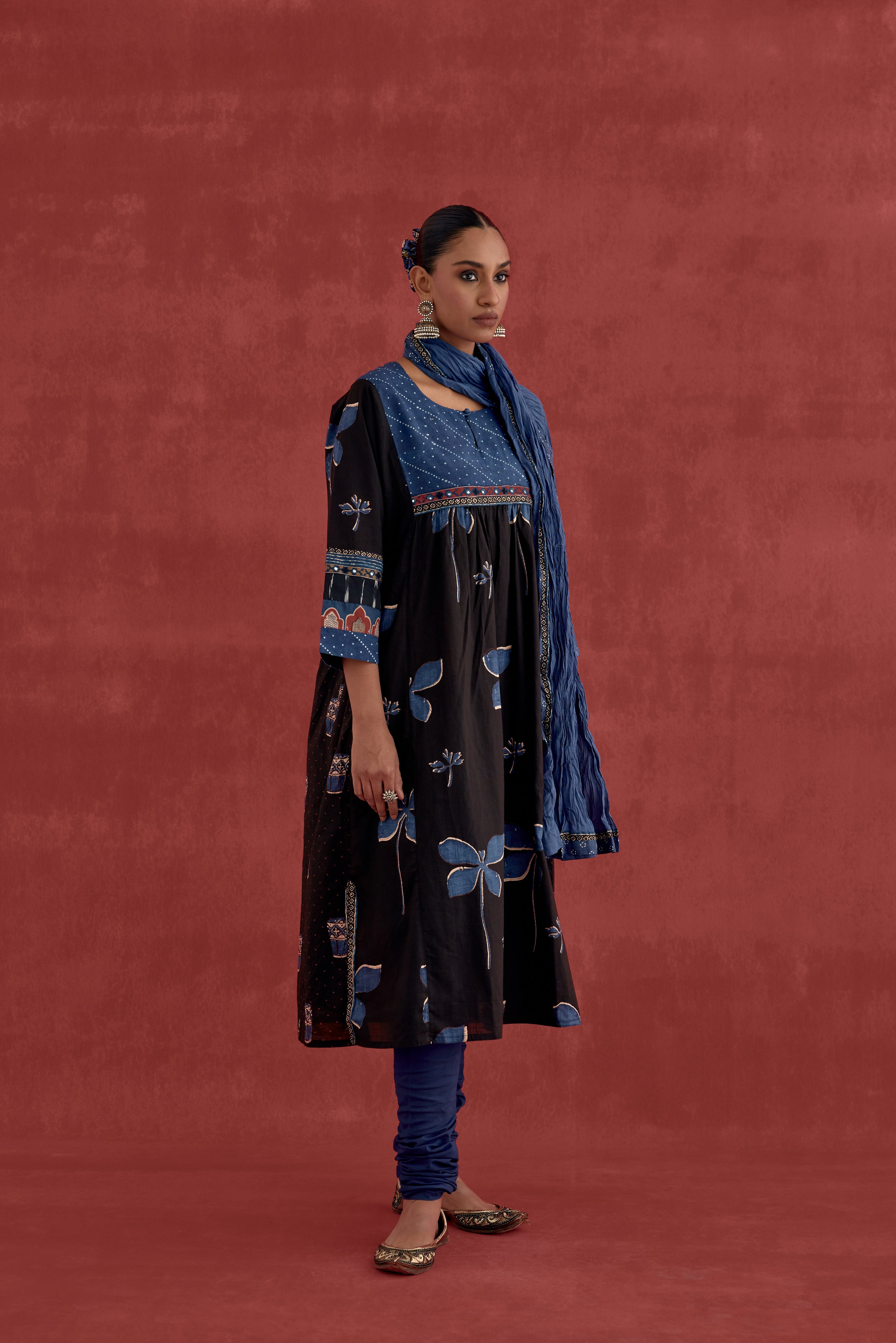 Rozana Dupatta Blue (10049070891307)