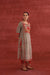 Rozana Hand Embroidered Cotton Block Printed Kurta Light Turquoise Red (10040346411307)