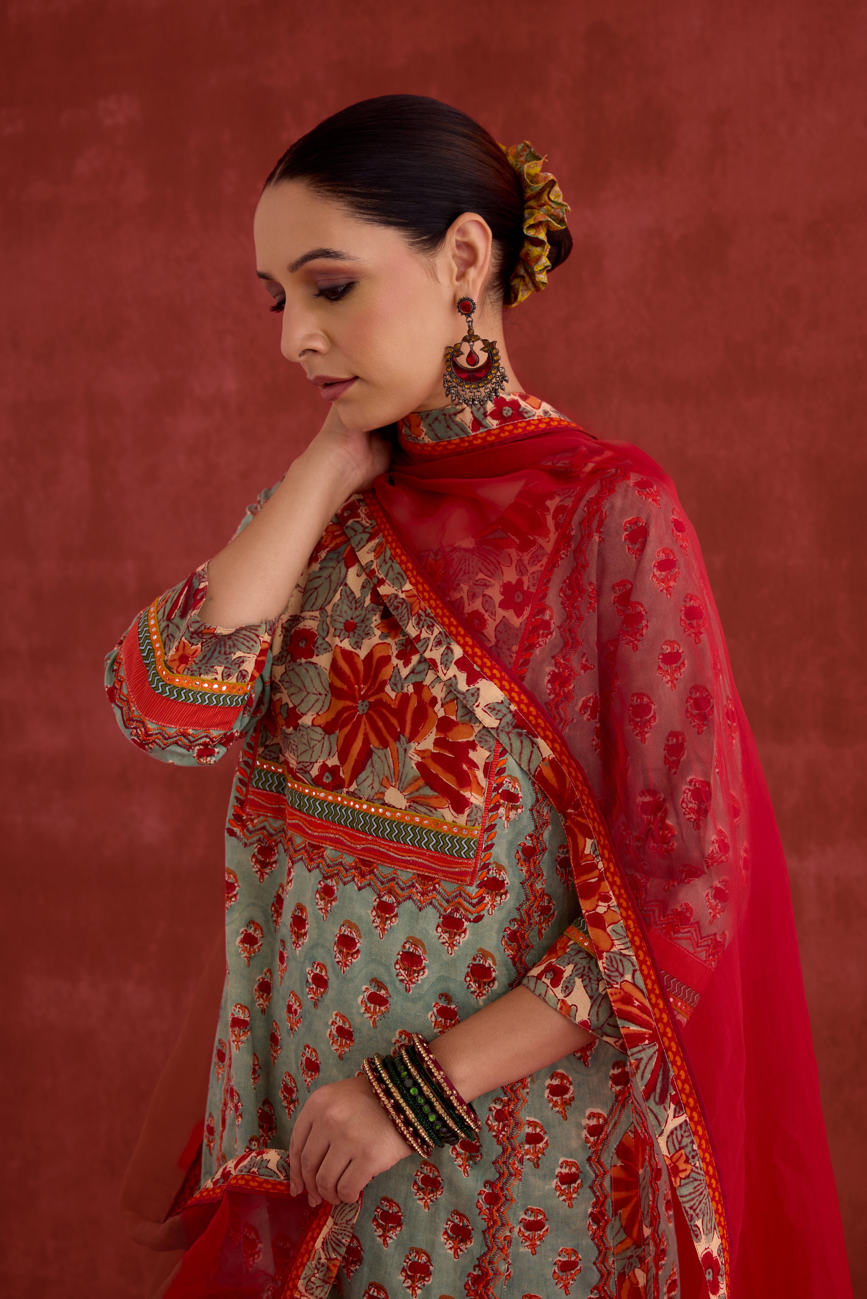 Medh Dupatta Orange (10040350310699)