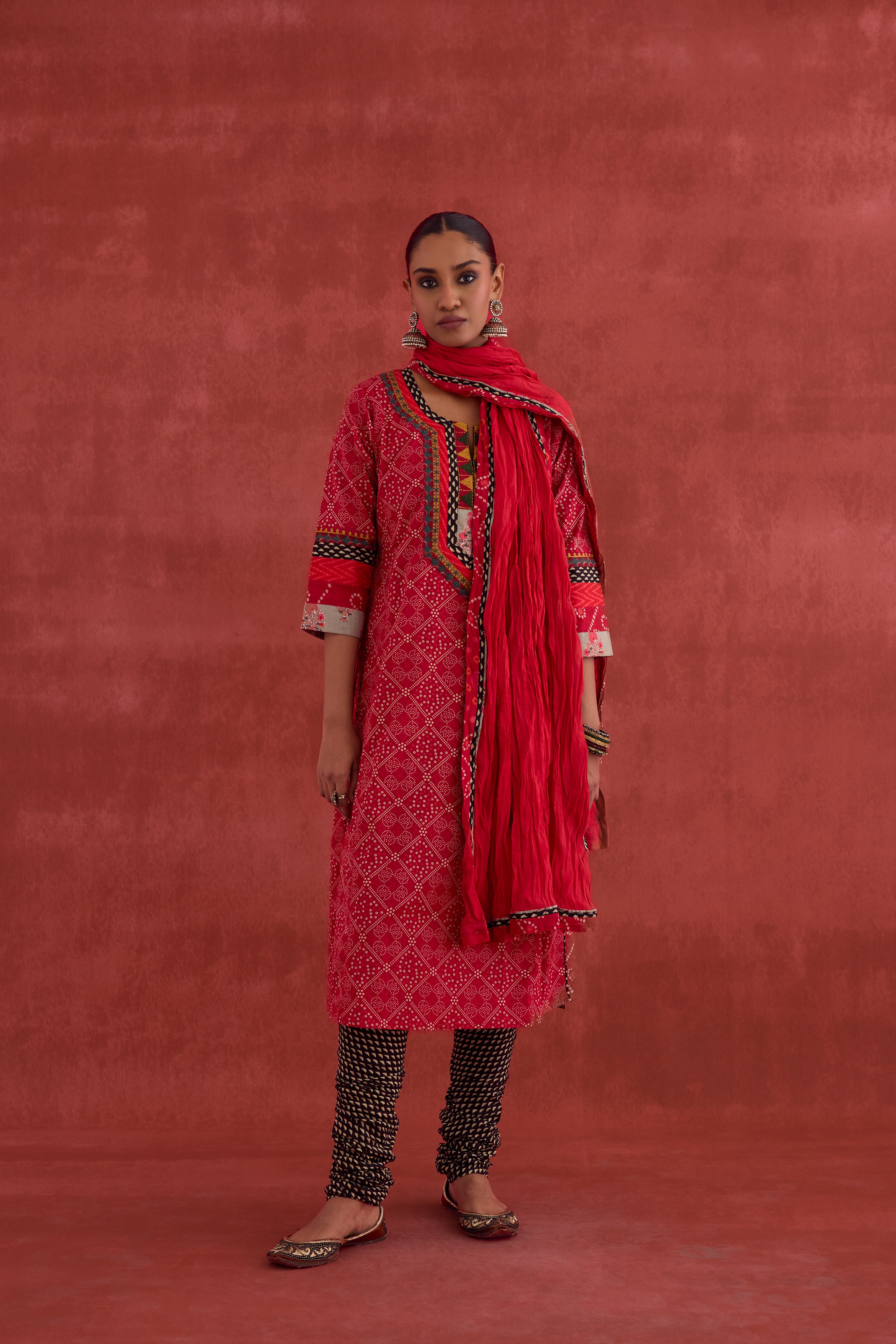 Rozana Dupatta Red (10039645602091)