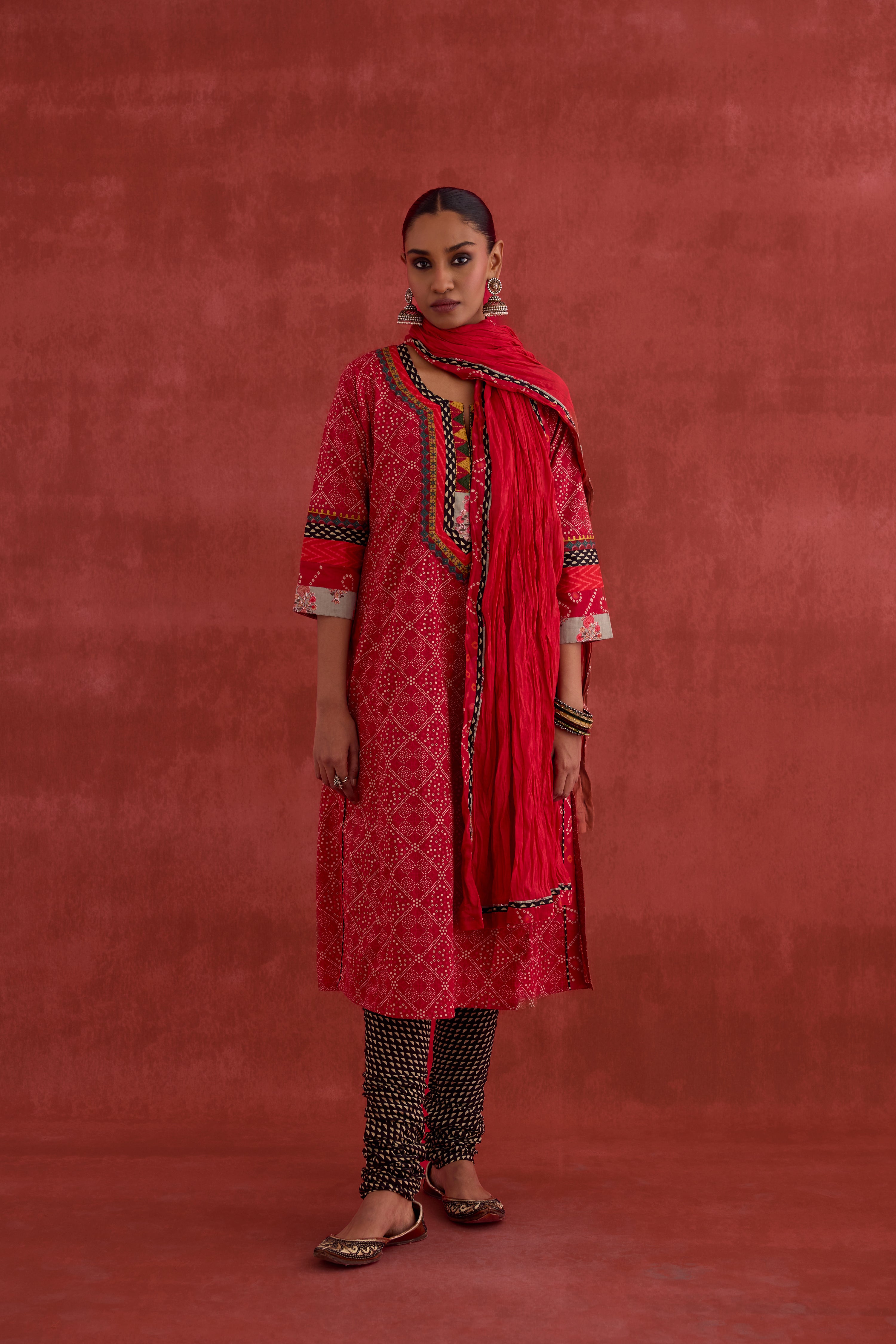 Rozana Dupatta Red (10039645602091)