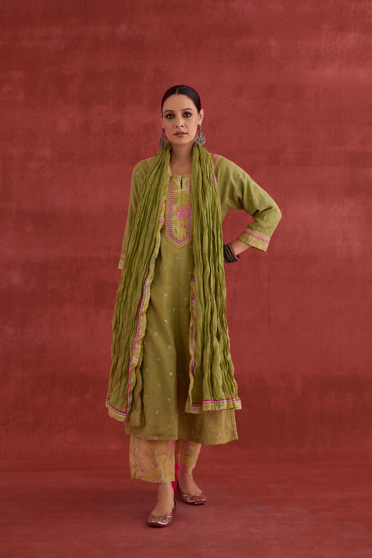Rozana Dupatta Pista Green (10049047920939)