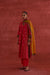 Tulsi Embroidered Printed Kurta Red (10040084726059)