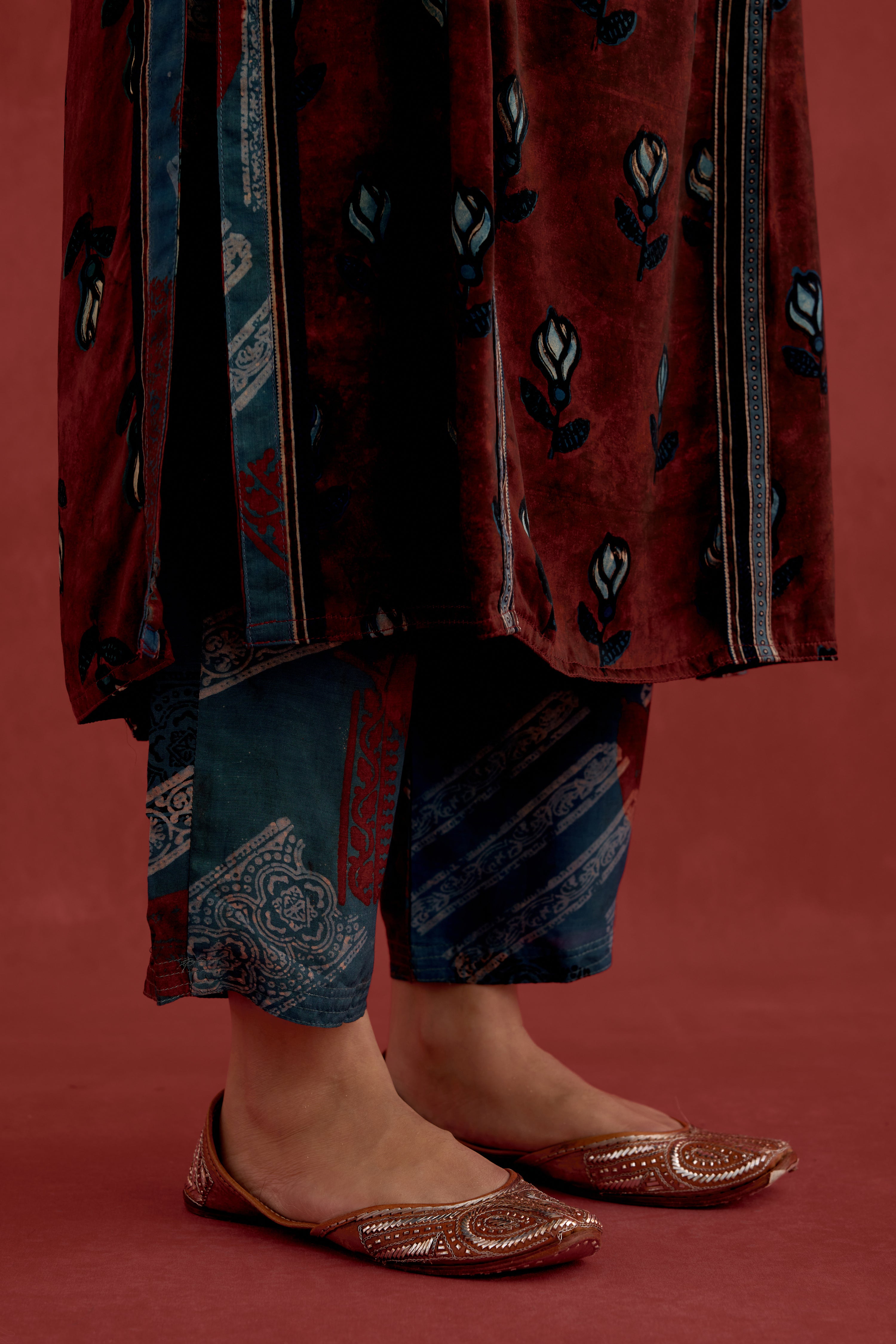 Ananya Modal Silk Pant Teal Blue (10049134068011)