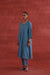 Tulsi Embroidered Kurta Teal Blue (10039795024171)