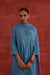 Tulsi Embroidered Kurta Teal Blue (10039795024171)