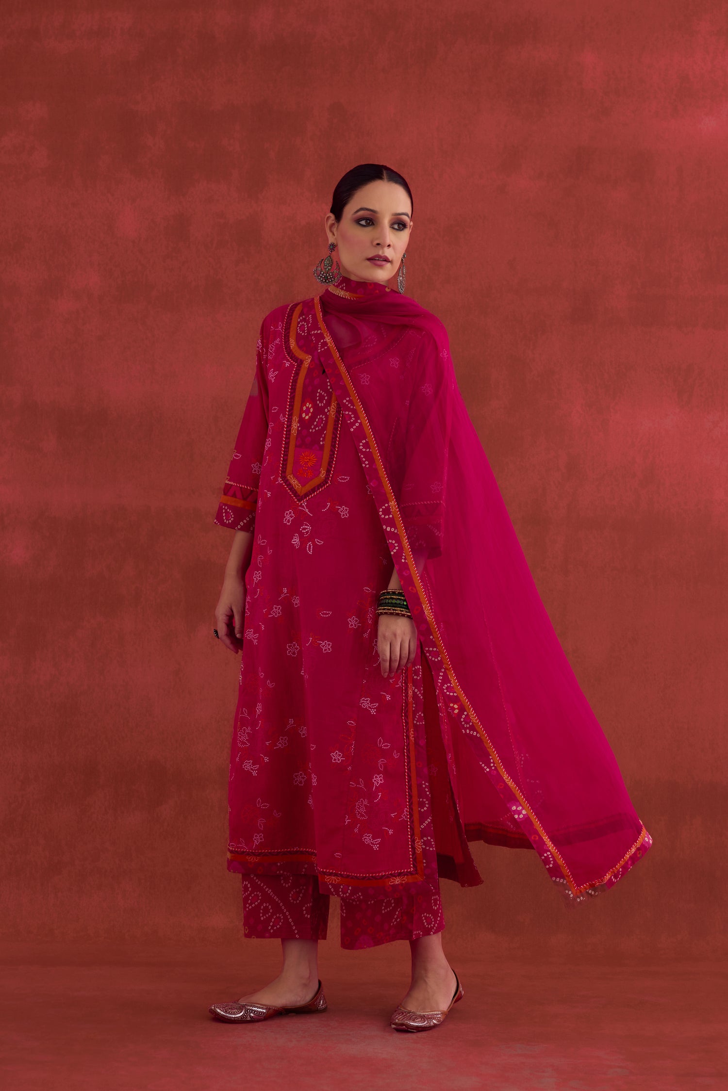 Anu Cotton Printed Kurta Pink (10039604019499)