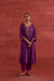 Ramya Embroidered Cotton Slub Kurta Mauve (10039821566251)