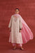 Elena Embroidered Linen Printed Kurta Powder Green Pink (10039790731563)