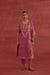 Madhu Embroidered Cotton Printed Kurta Light Plum (10049216348459)