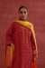 Ramya Embroidered Cotton Slub Kurta Red (10049206944043)