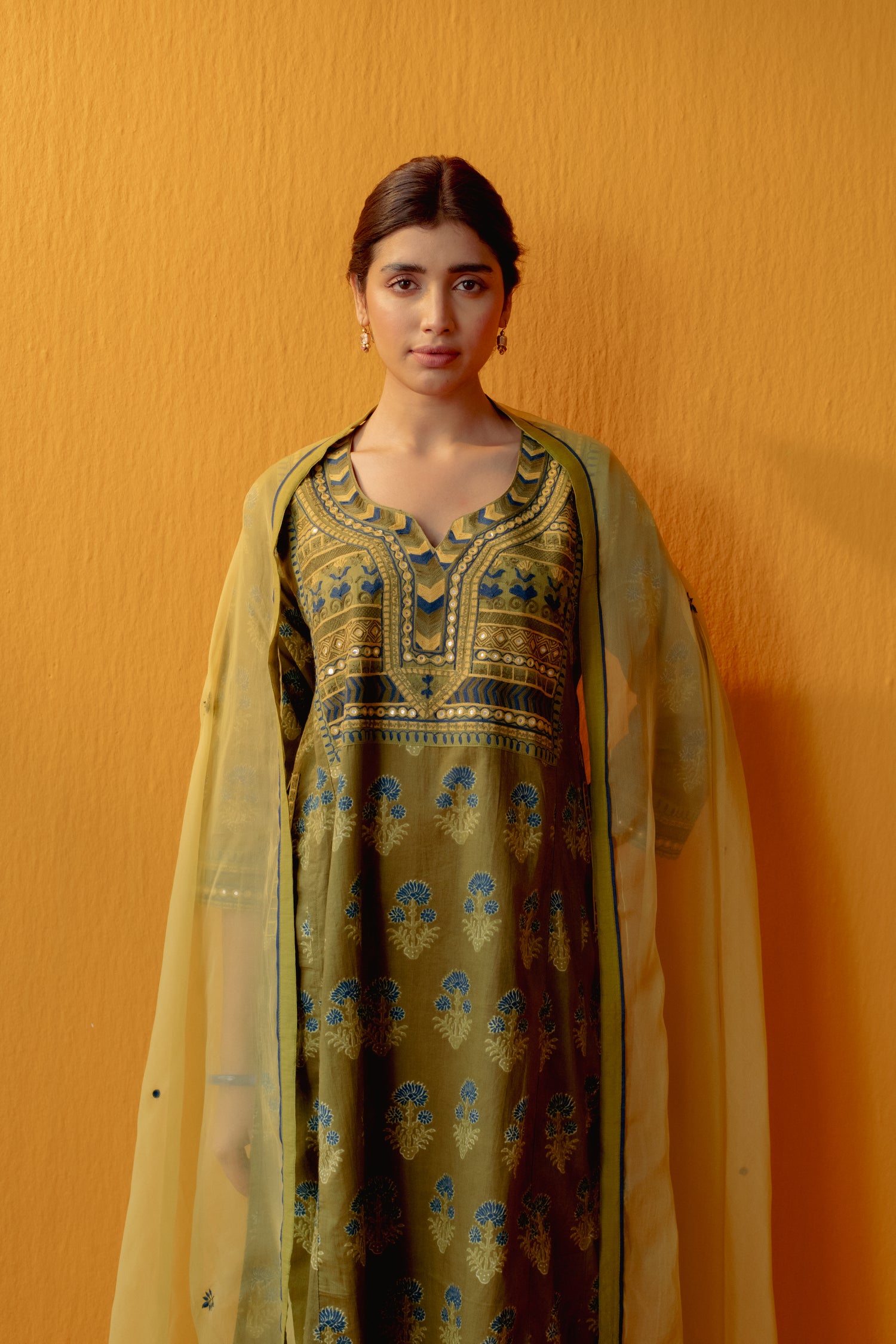 Tulsi Kurta Mehandi Green (9042660426027)