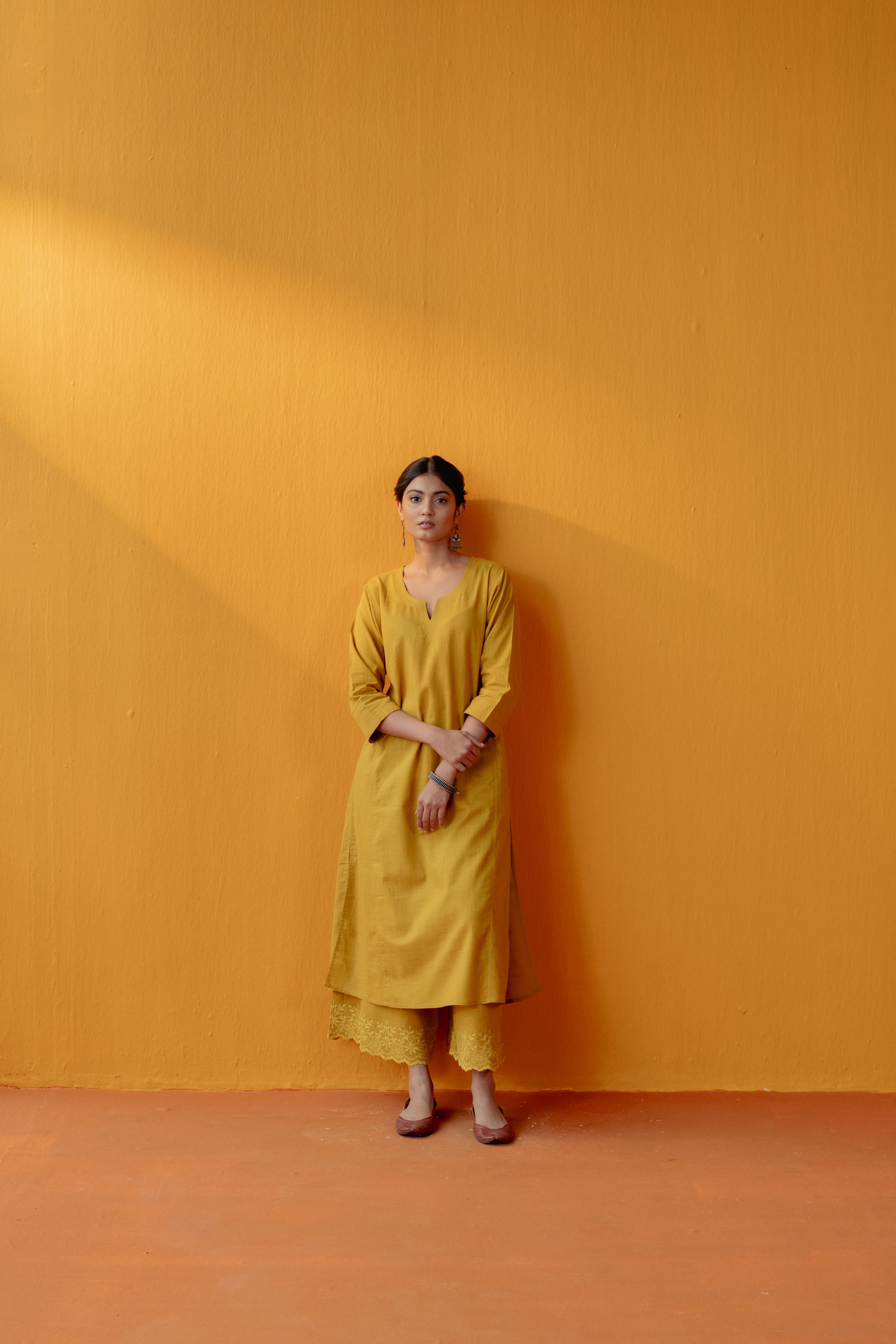 Adani Kurta Mustard (8957448126763)