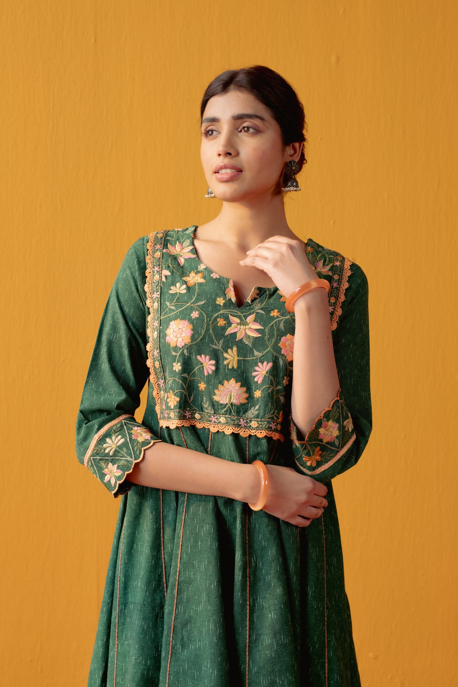 Mehtab Kurta Green (9042565595435)