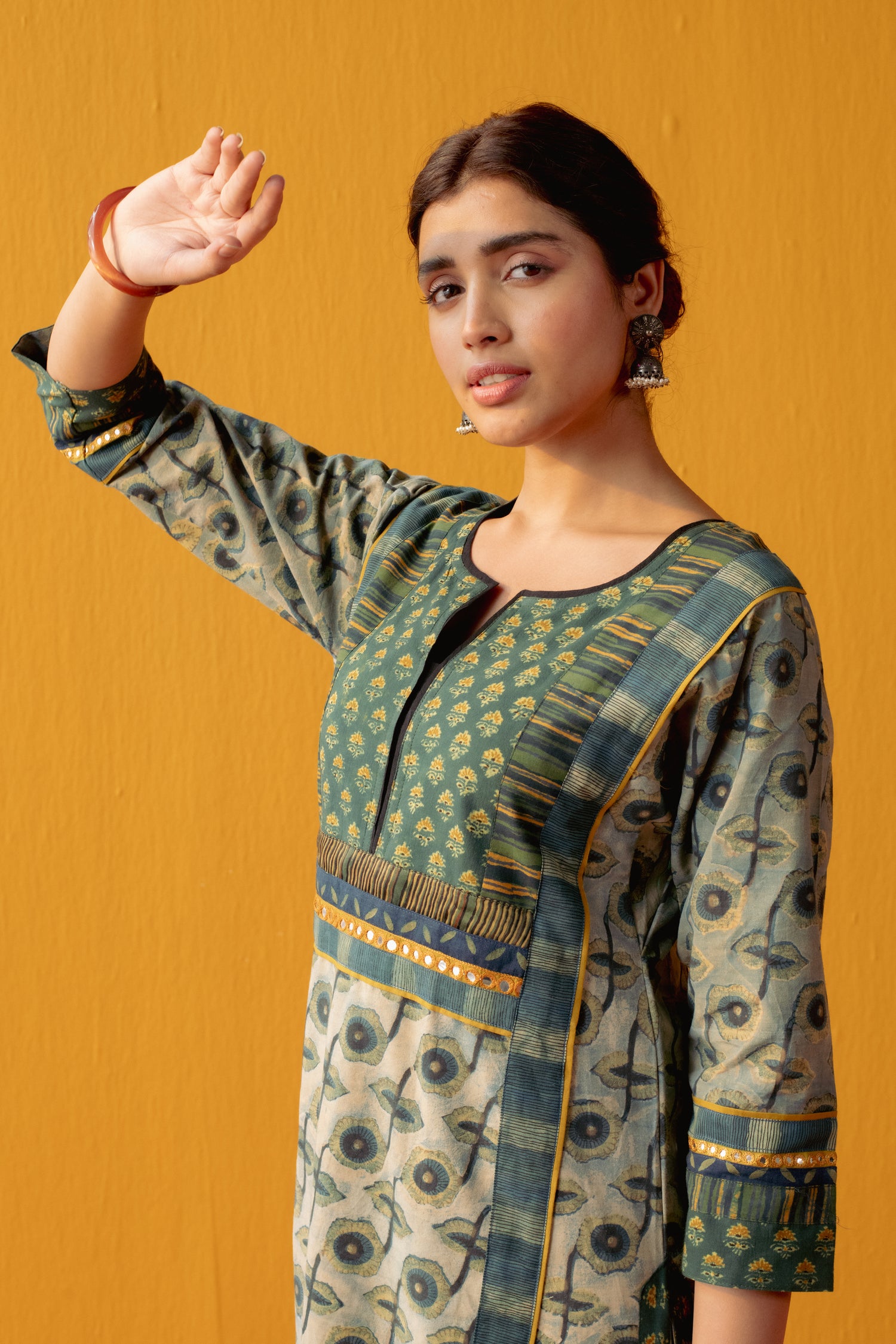 Indrani Kurta Light Dark Stone Blue (9042432917803)