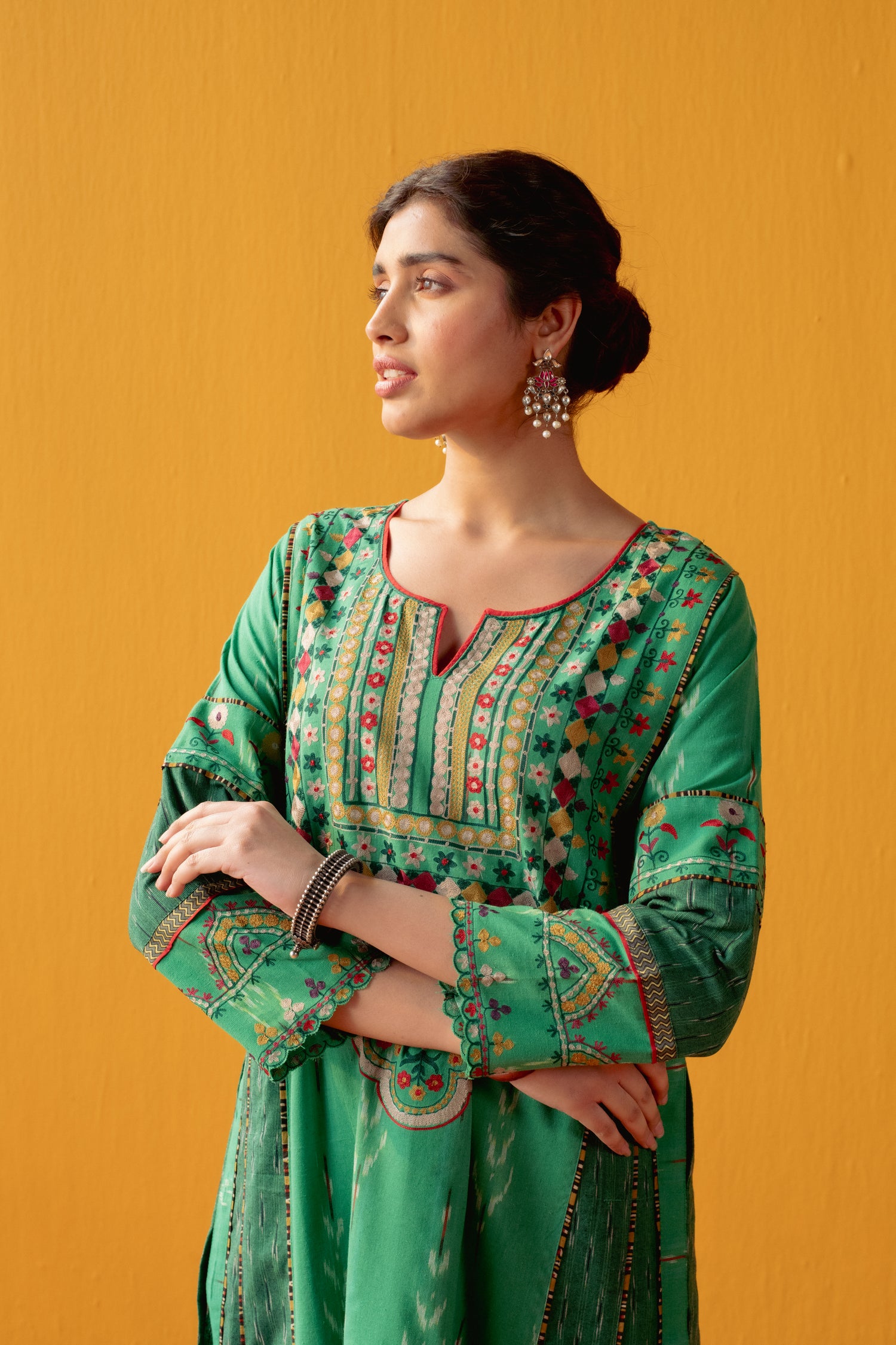 Madhu Kurta Green (9042682642731)