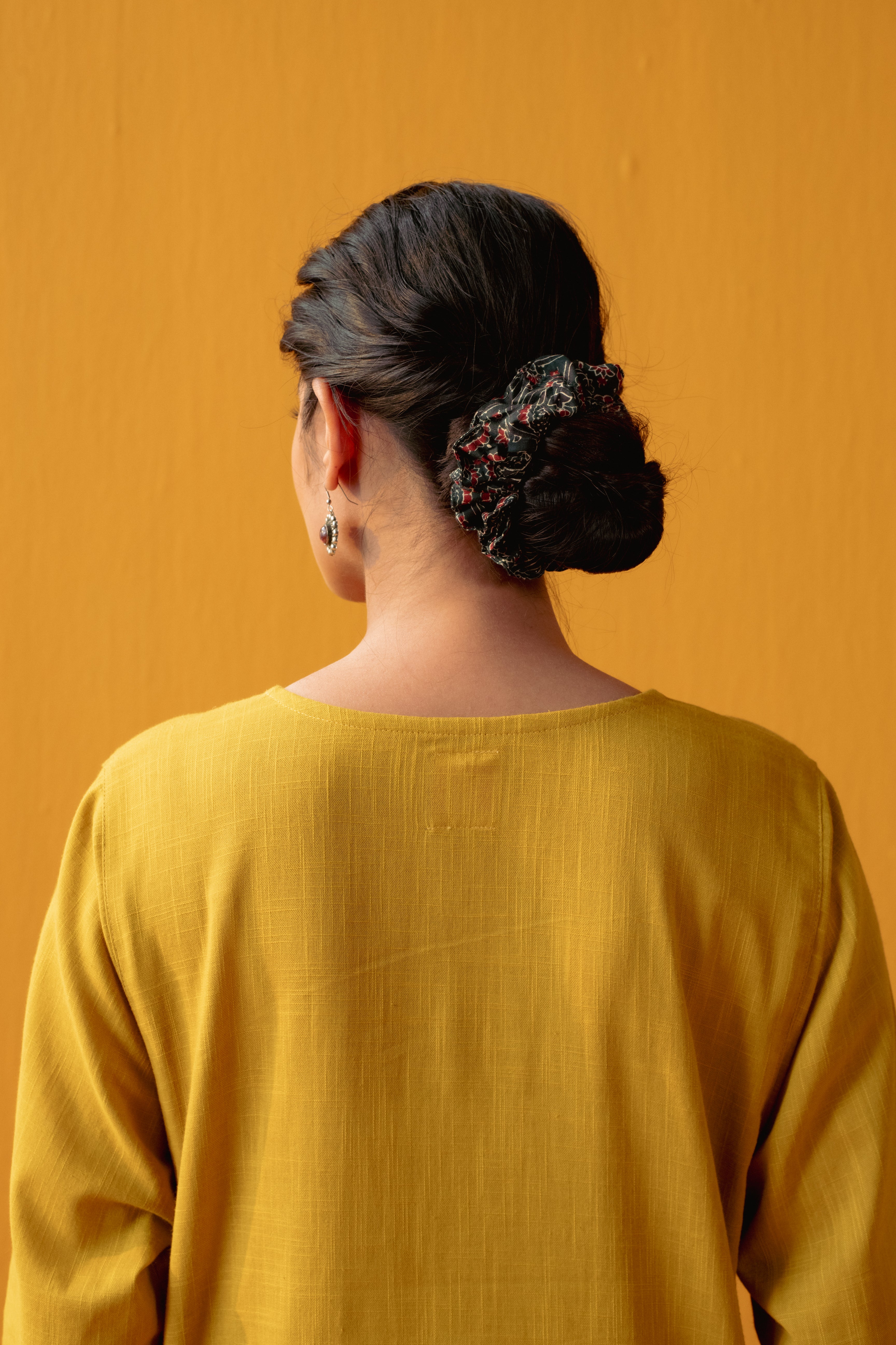 Scrunchy Printed Bottle Green (9043092472107)