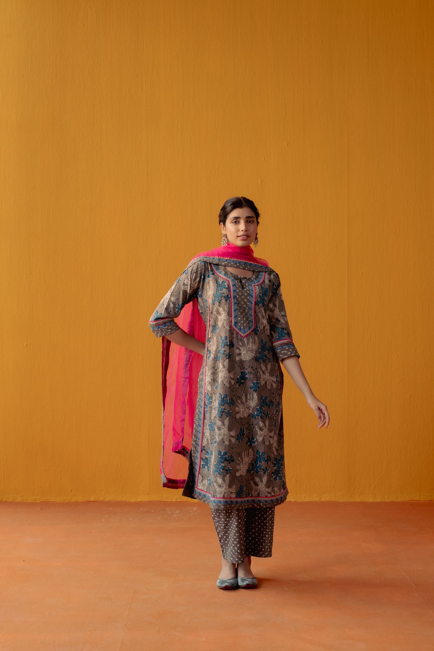 Rozana Chiffon Dupatta Pink (9042346574123)