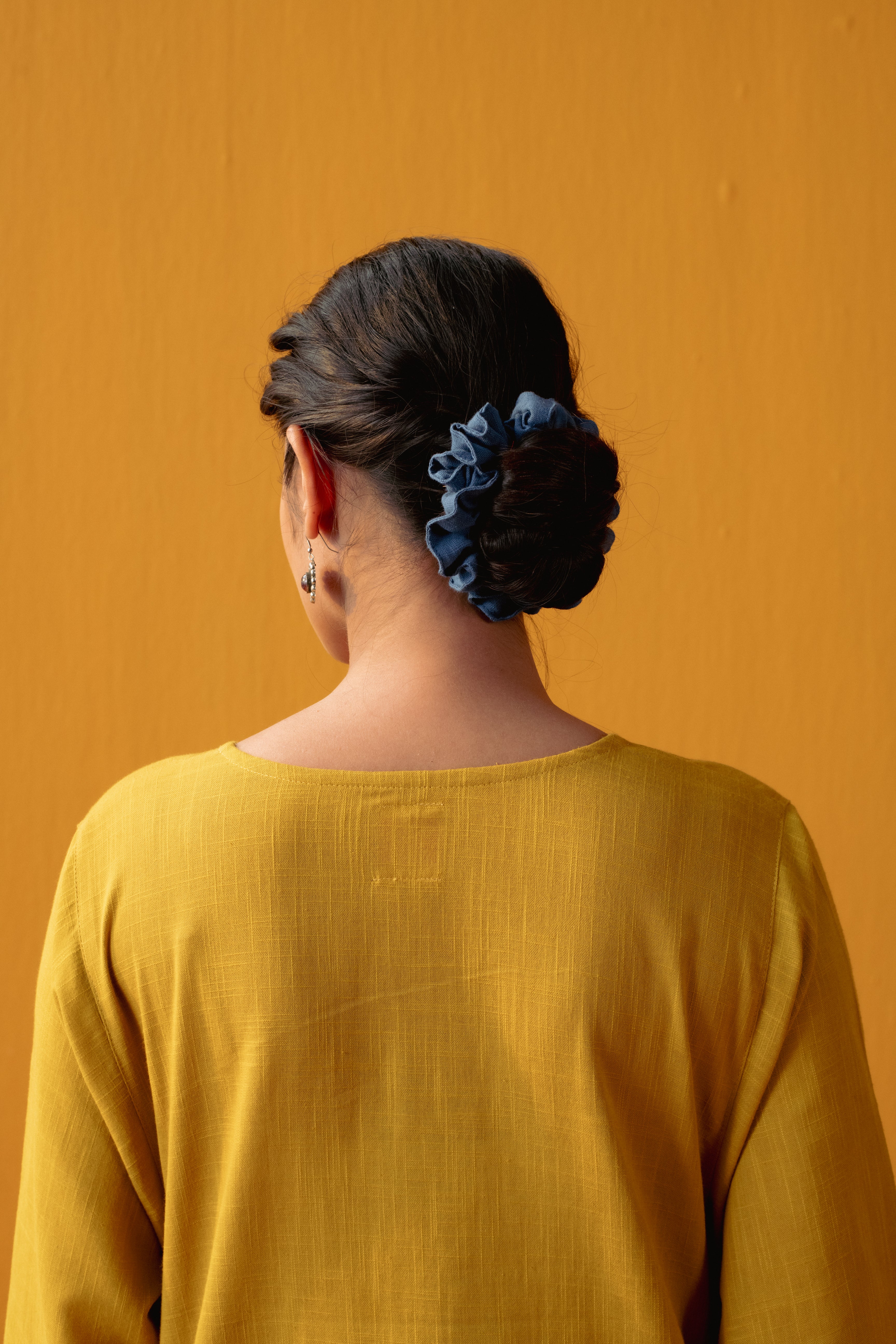 Scrunchy Plain Blue (9043085984043)