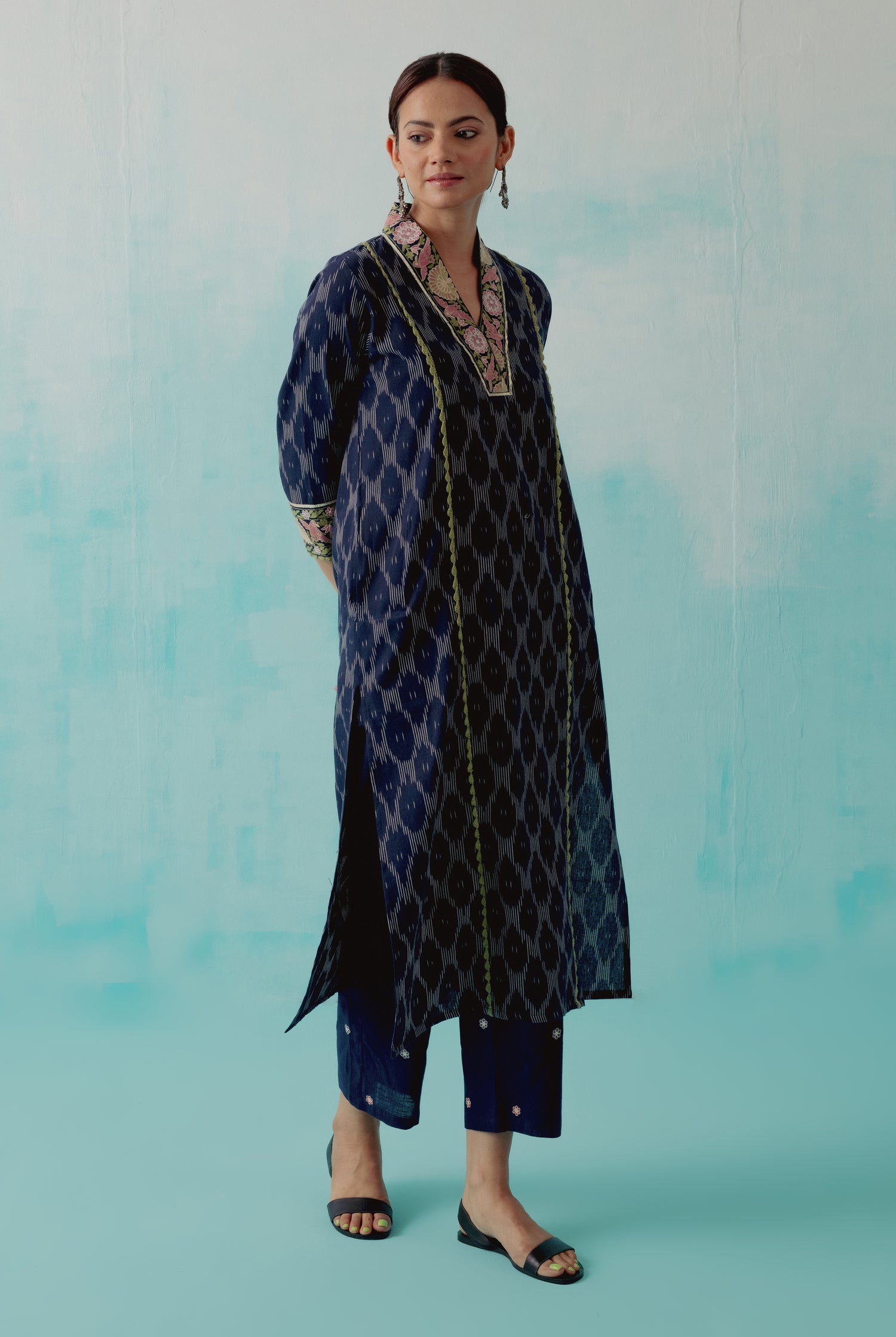 Daisy Kurta Dark Blue (8344689869099)