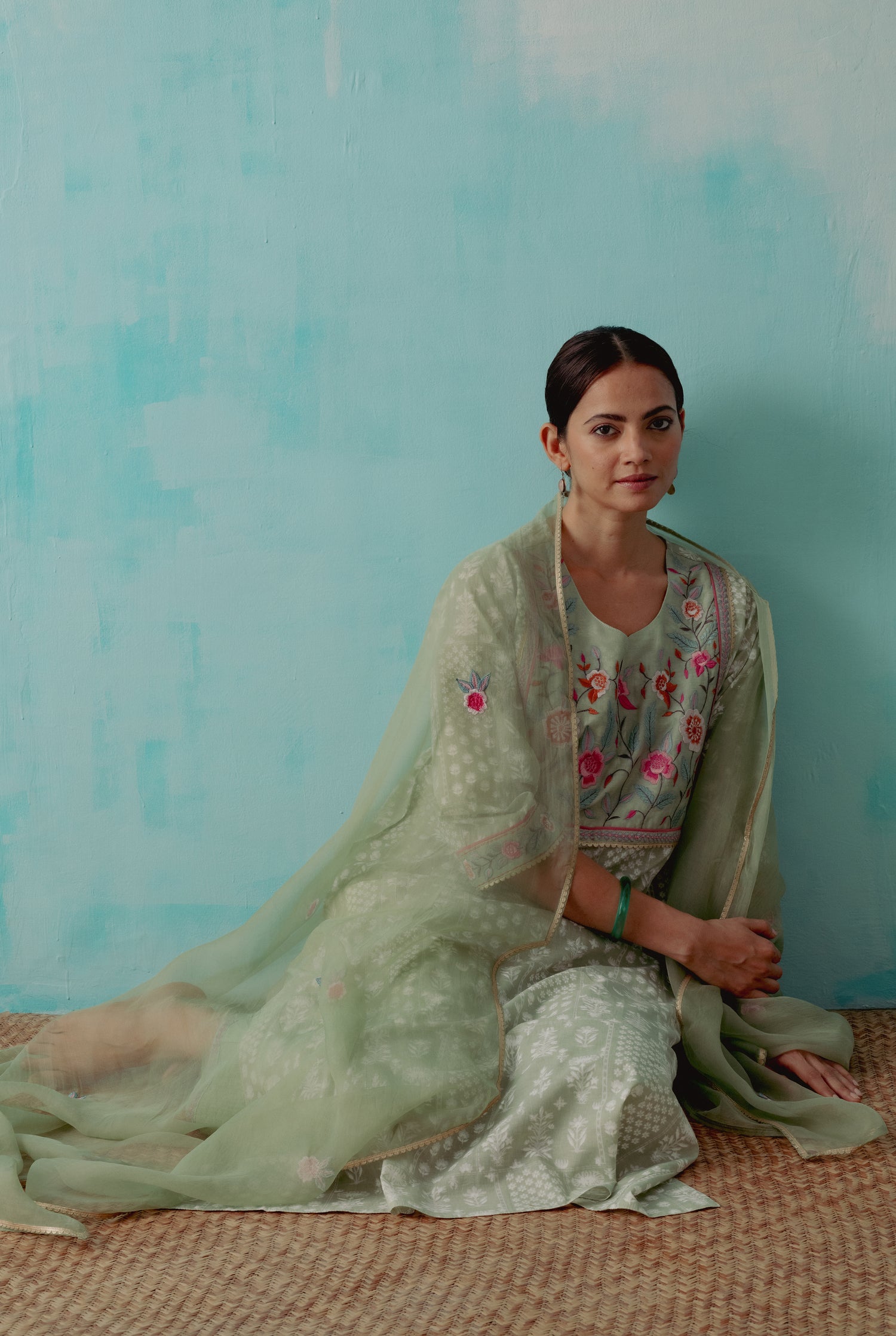 Tulsi Kurta Pastel Green (8344686231851)
