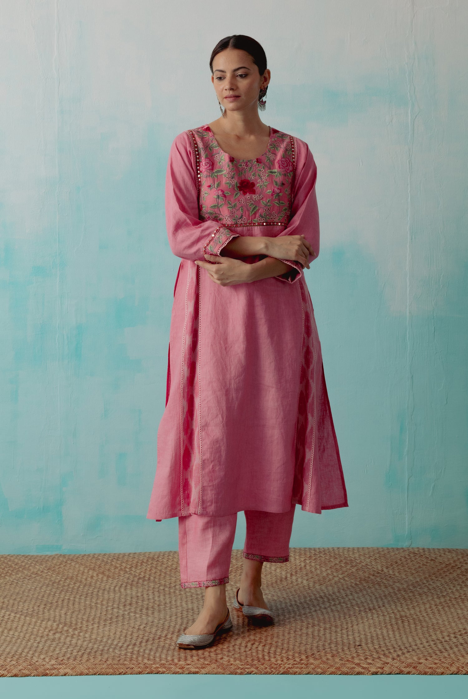 Tulsi Pant Rough Pink (8345816269099)